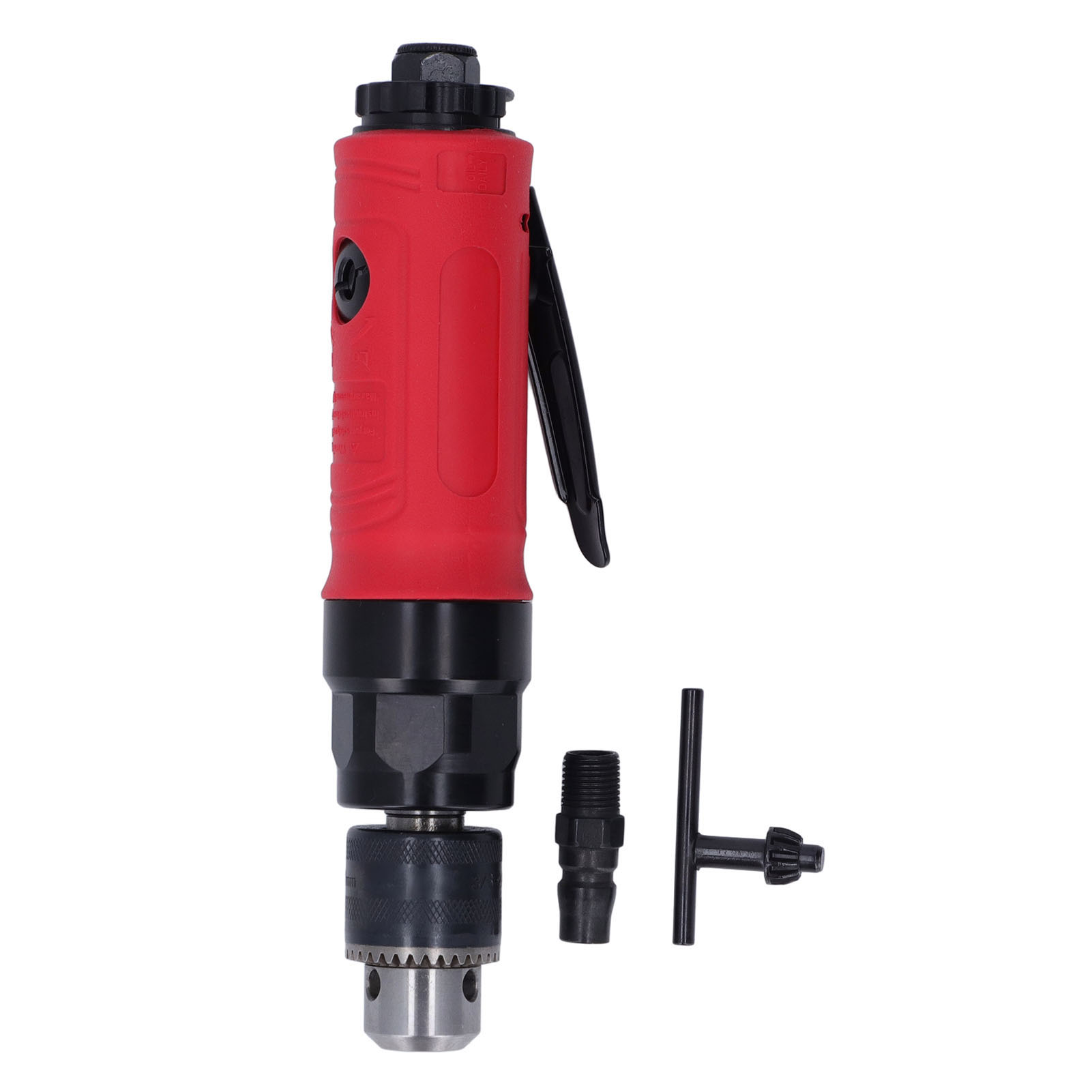 3/8"-druckluftbohrmaschine Mit Geradem Griff Und Untersetzungsgetriebe, Inklusive Schraubenschlüssel Und 2500 U/min