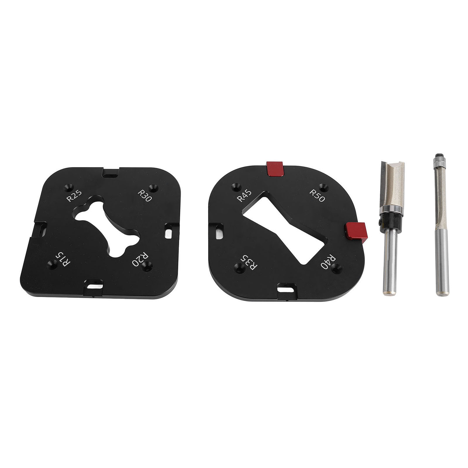 Eckradius-schablonen Für Die Holzbearbeitung, Aus Aluminiumlegierung, R15 R20 R25 R30 R35 R40 R45 R50, Eckradius-schablone Für Frästisch