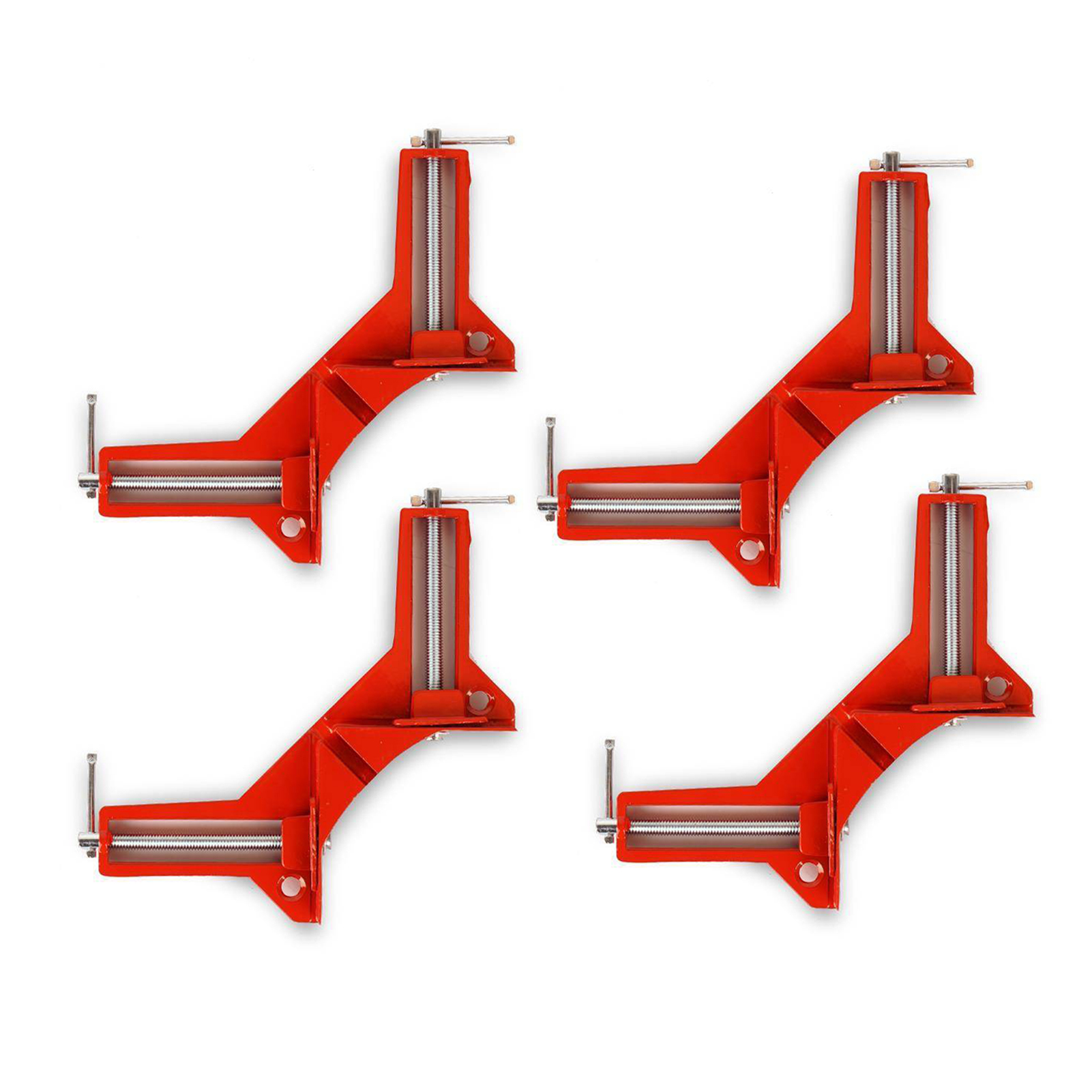 Set Aus 4 Klemmhalterungen Aus Aluminiumlegierung, Hohe Belastbarkeit, 90°-winkel, Für Holzbearbeitung, Ideal Für Aquarien Und Bilderrahmen.