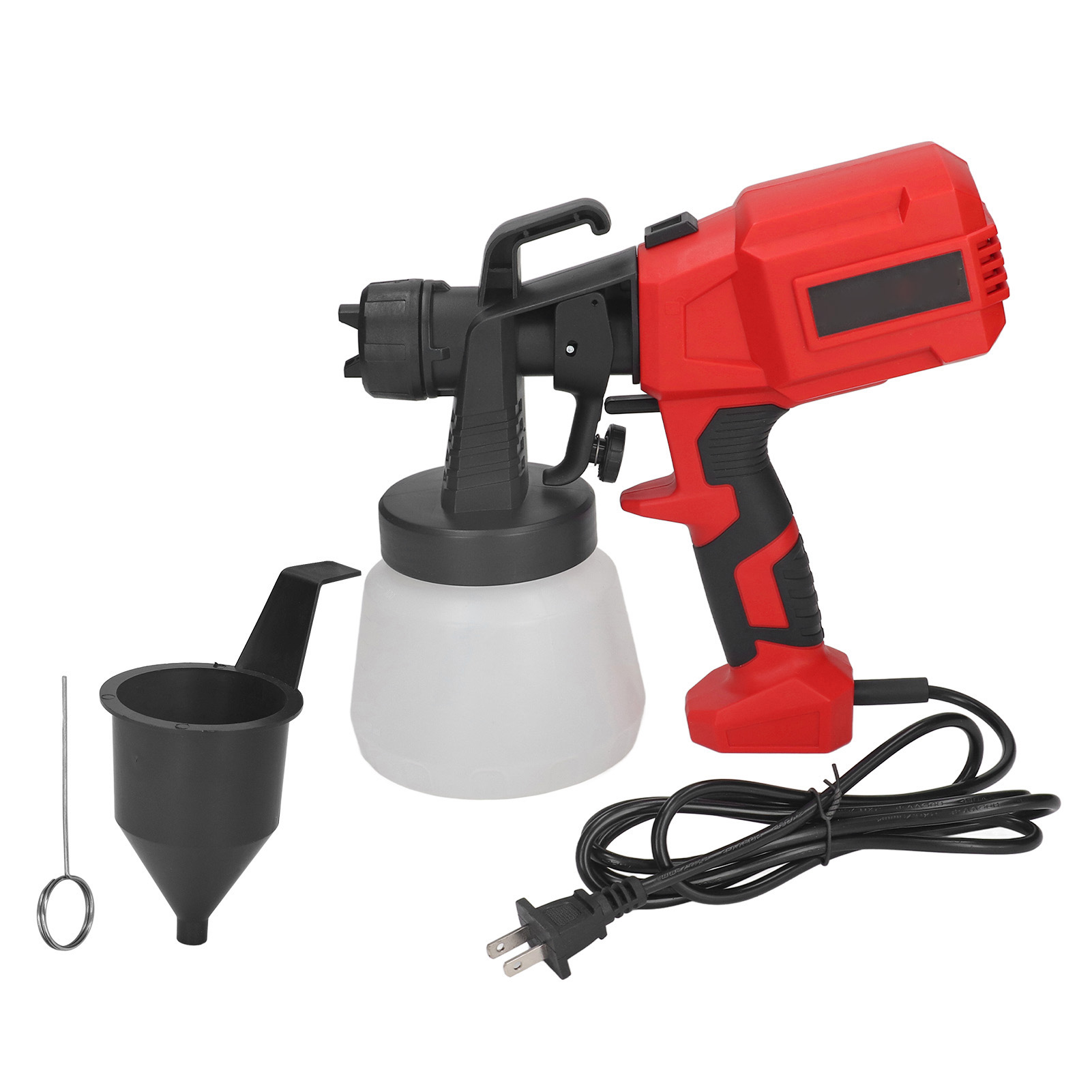 Tragbare Elektrische Farbspritzpistole Mit Einstellbarem Durchfluss, Geteilter Düse, Für Dekorationsarbeiten, 800 Ml, 110 V, Us-stecker