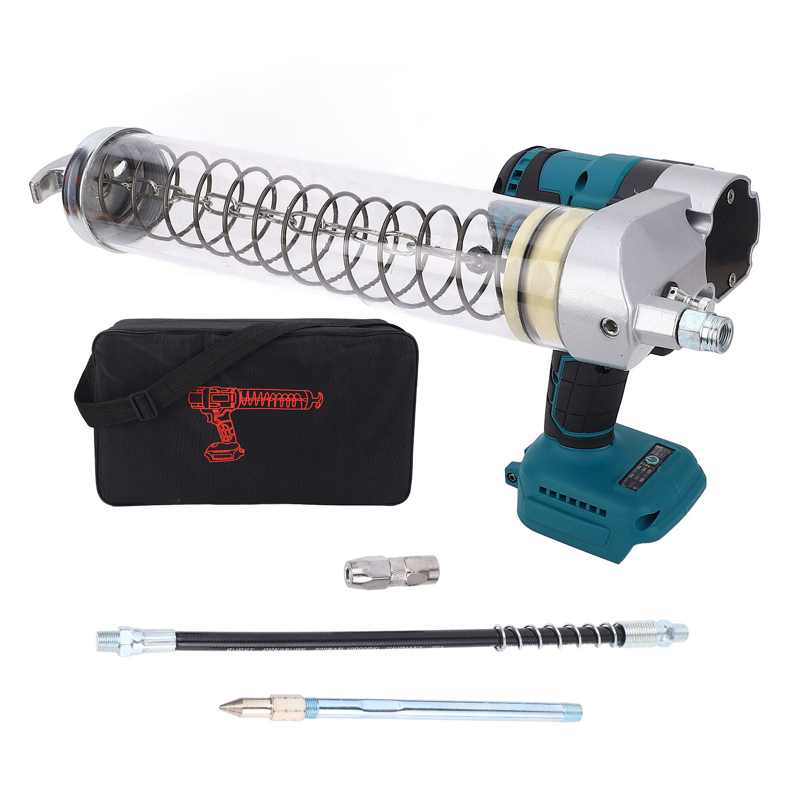 Akku-hochdruckfettpresse, 12.000 Psi, Bürstenlose Lithium-ionen-elektrofettpresse Für Bl1840-akku