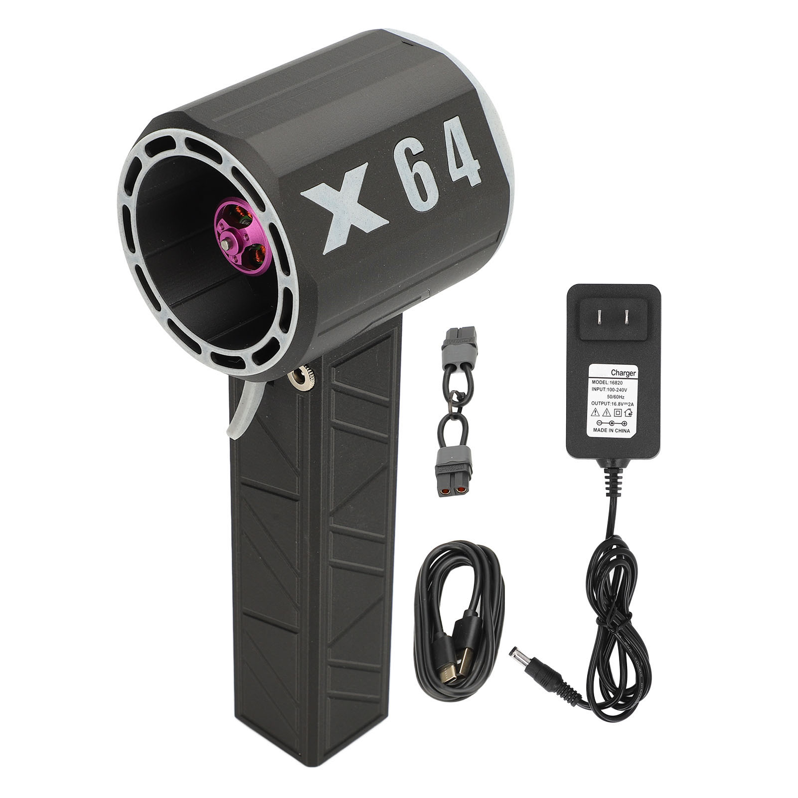 Tragbarer 64-mm-turbinen-luftbläser, Mini-bürstenlos-jet-bläser, Schnelltrocknung, 100–240 V, Us-stecker