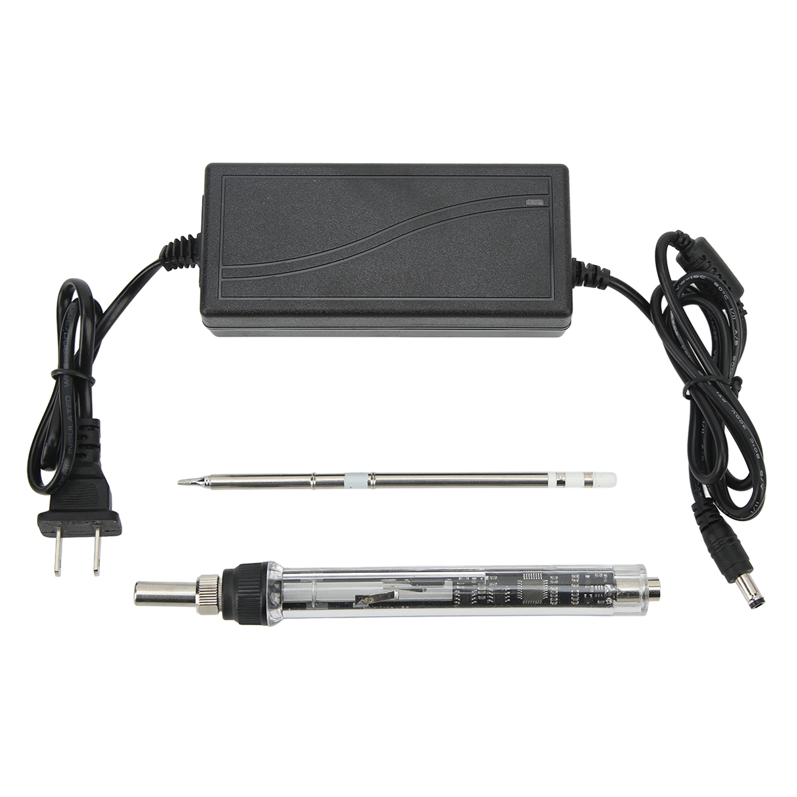 Tragbarer Elektrischer Lötkolben Aus Edelstahl T12 (2,3 Cm) Mit Digitalanzeige, Zum Löten, 100-240 V, Amerikanischer Stecker.