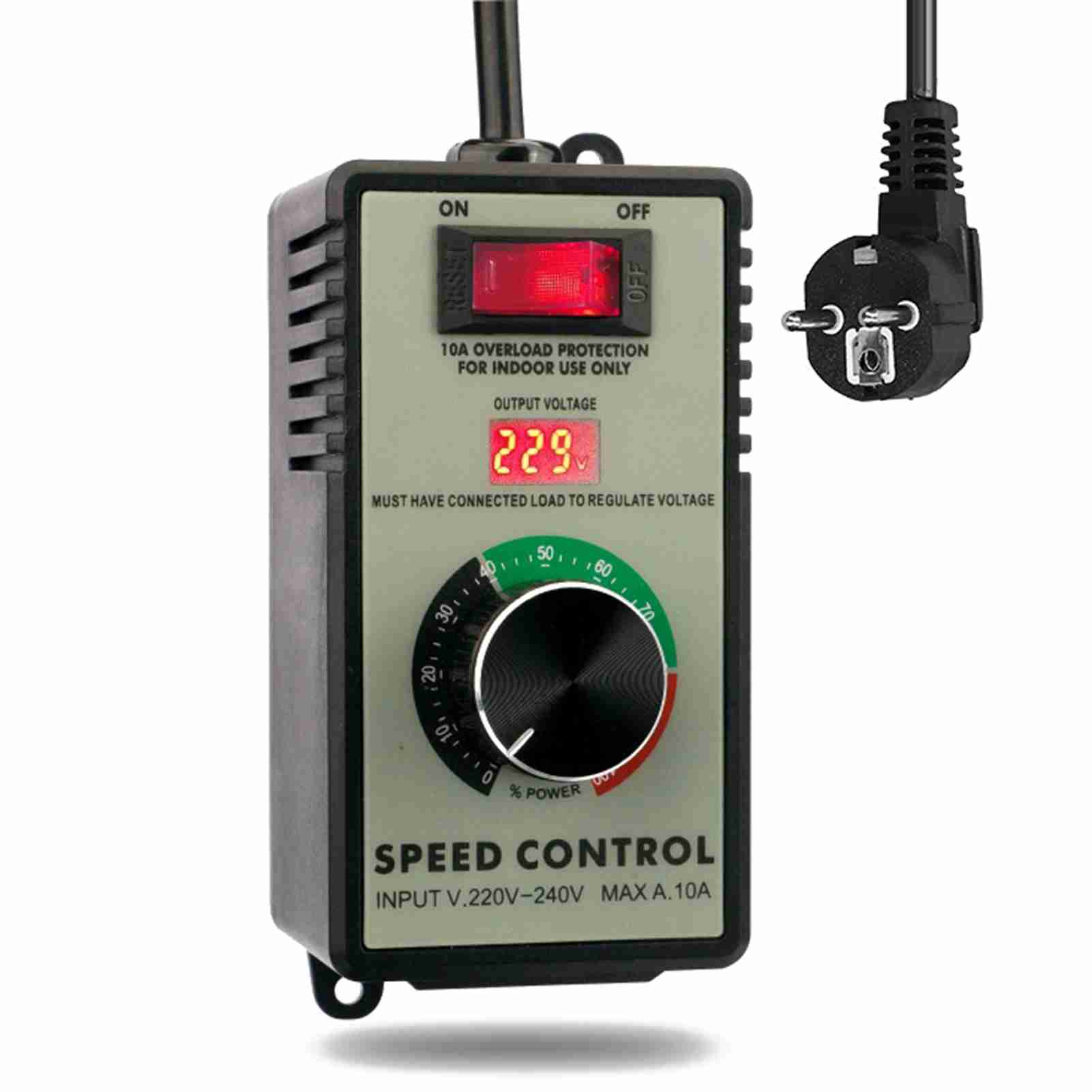 Hochleistungs-drehzahlregler Mit 4000 W, Tragbarer Spannungsregler Für Motoren, Elektrowerkzeuge, Winkelschleifer, Abluftventilatoren, Glühlampen, Murmelmaschinen Und Elektrische Gebläse