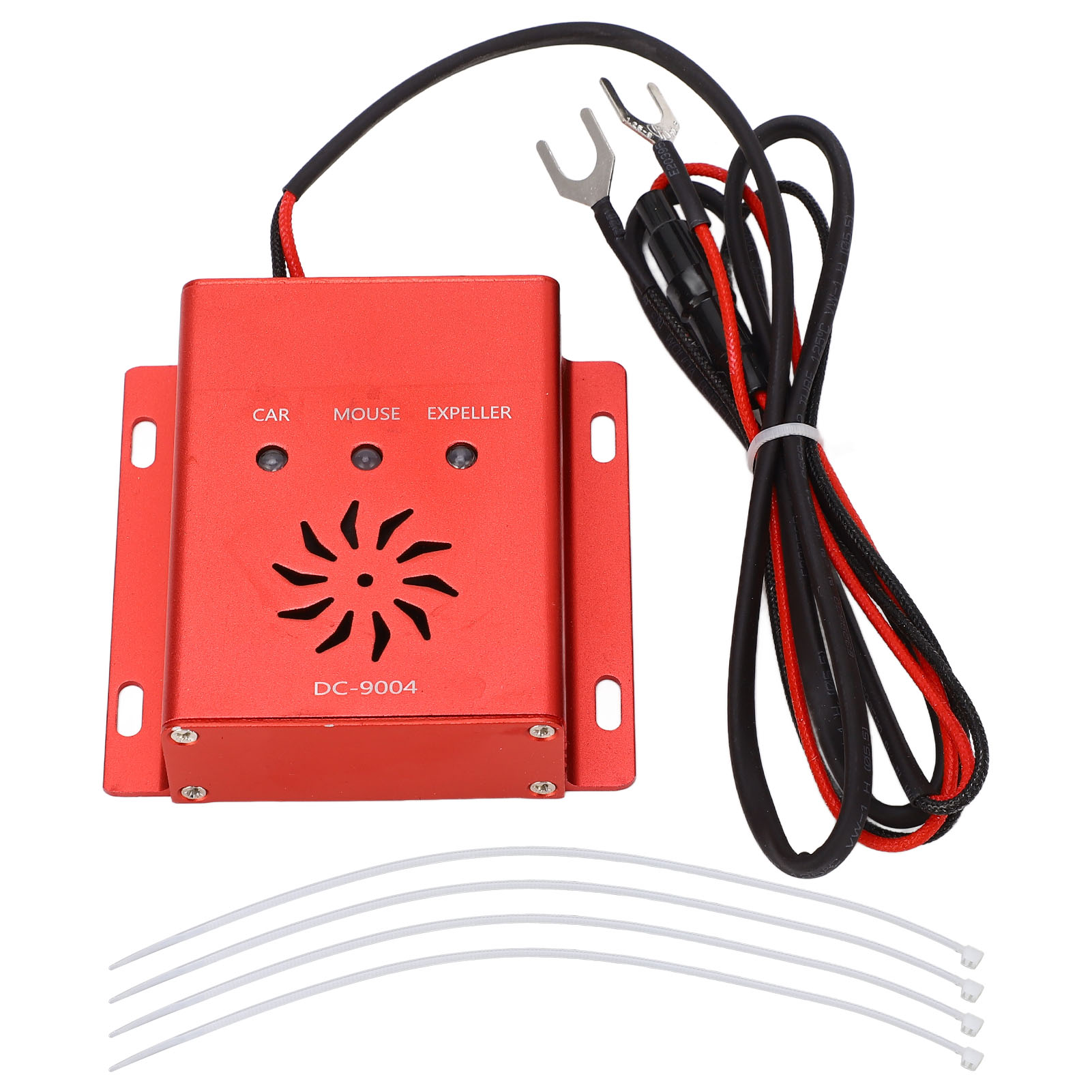 Elektronisches Mäuseabwehrgerät, Aluminiumlegierung, Mehrband-, Digital-, Ultraschall-, Schädlingsbekämpfungsgerät, 12 V Gleichstrom