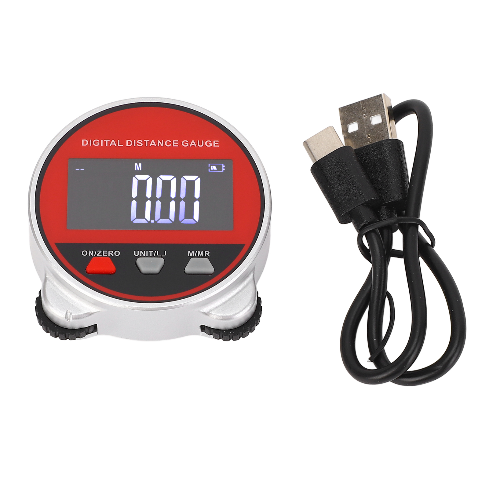 Elektronischer Rollenmaßstab, Messbereich 0 Bis 199,999 M, Übersichtliches Lcd-display, Digitaler Entfernungsmesser Mit Datenspeicher