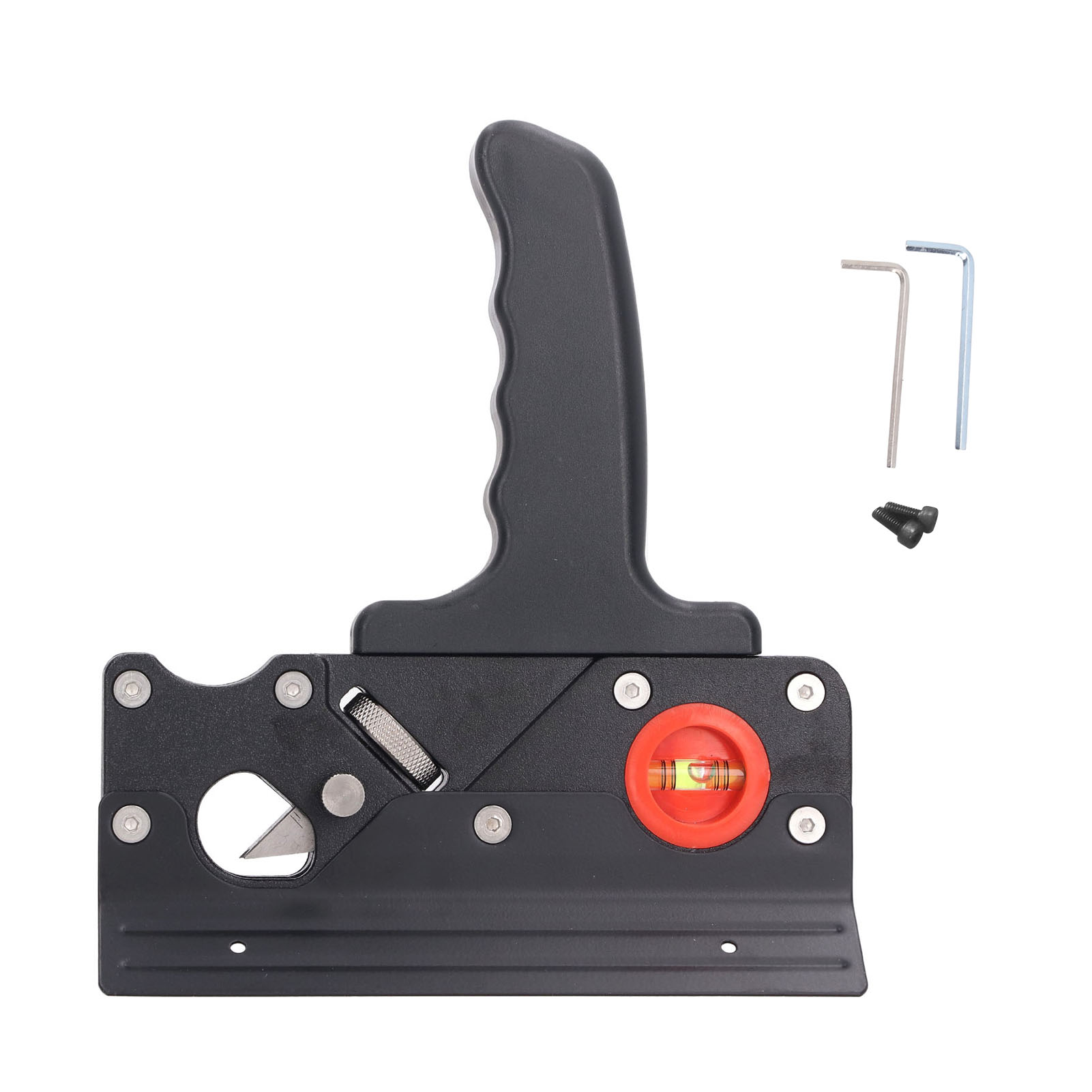 Handhobel Aus Aluminiumlegierung Für Holzbearbeitung, Zum Anfasen, Schnellen Hobeln Von Kanten Und Entgraten Von Ecken, Schwarz