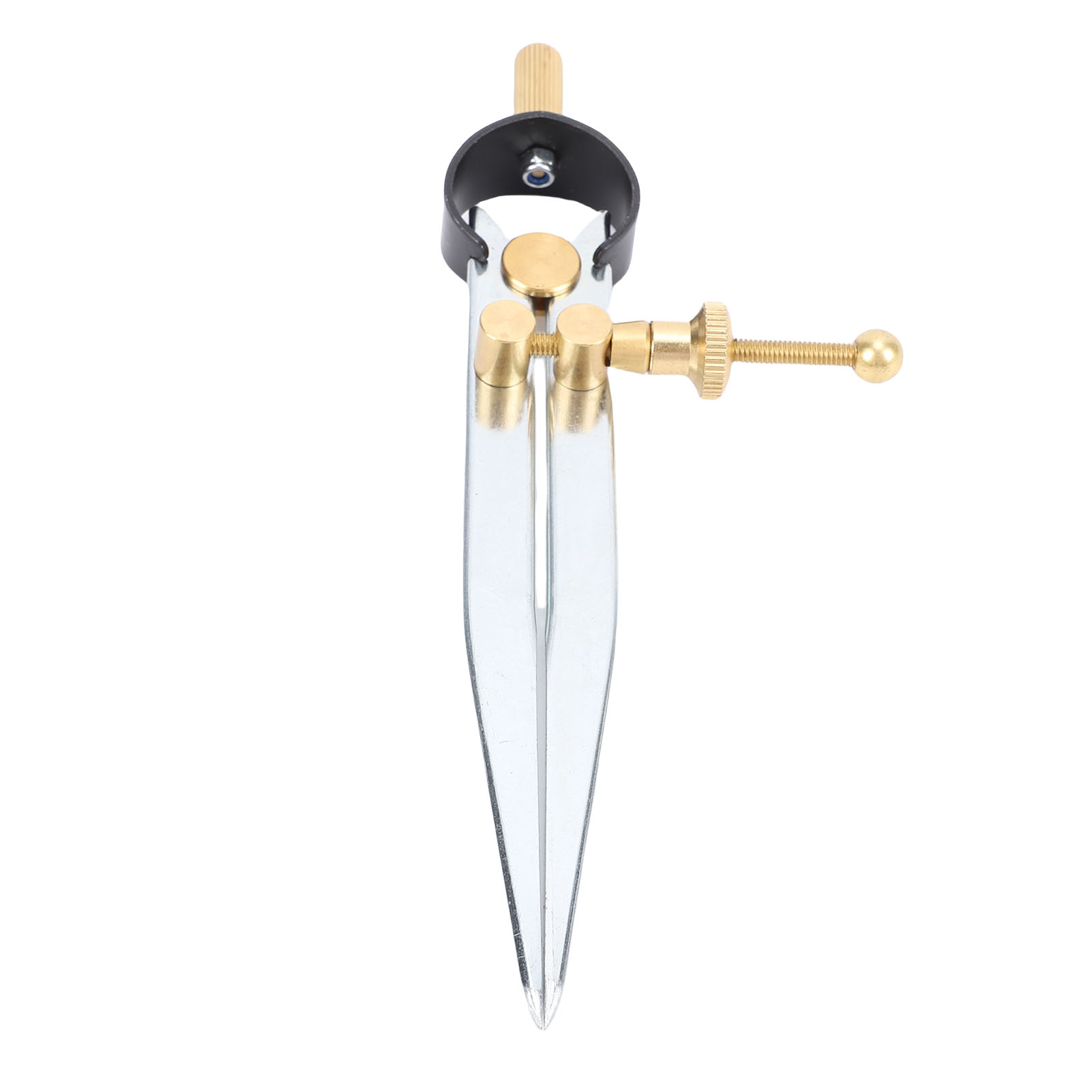 Verstellbarer Und Arretierbarer 12,7 Cm (5 Zoll) Großer Flügelzirkel Aus Stahl Und Leder, Technisches Zeichenwerkzeug Für Holz-, Metall- Und Geometriearbeiten.
