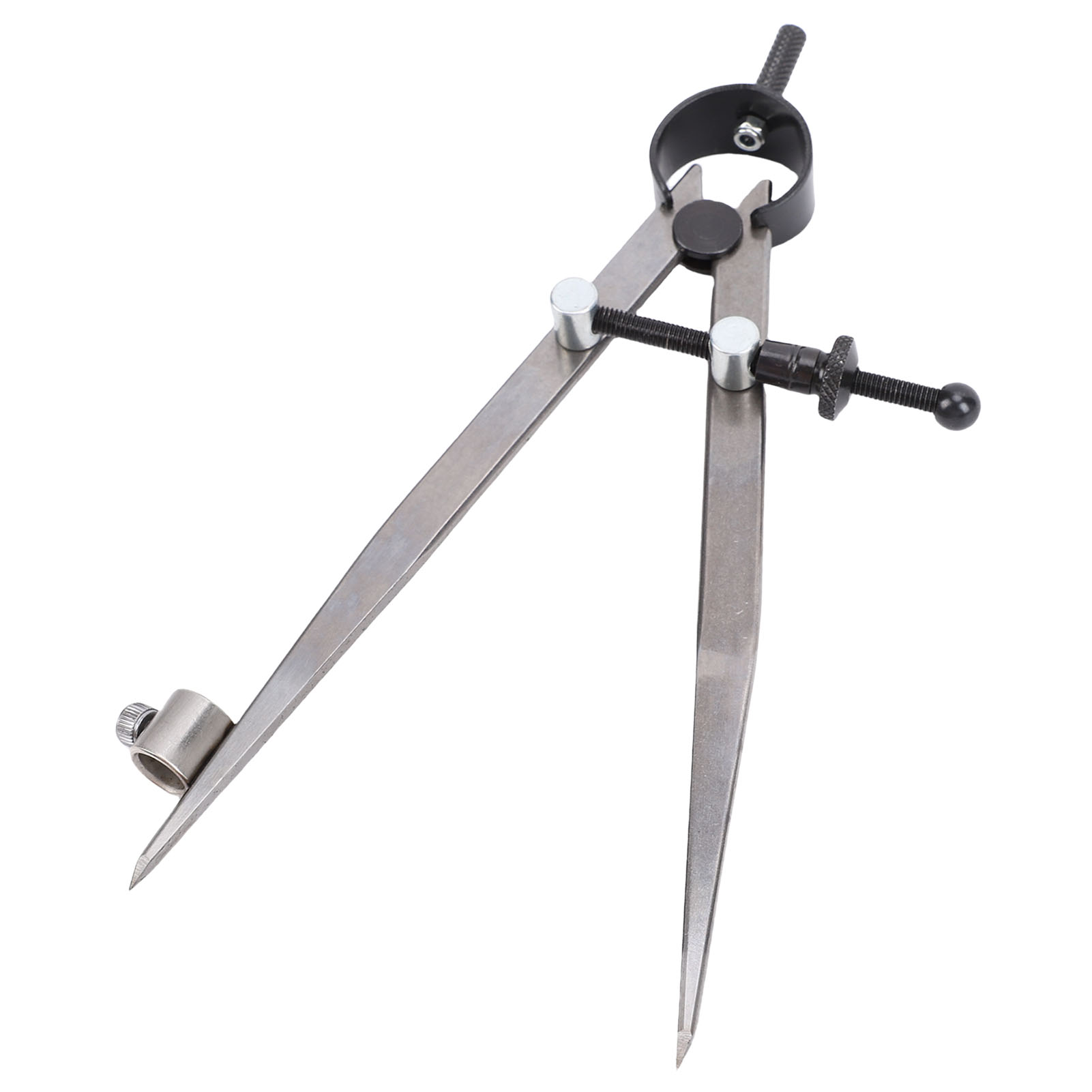 15 Cm Lederzirkel Mit Stifthalter, Verstellbarer Federzirkel, Flügelzirkel Für Technische Holzzeichnungen