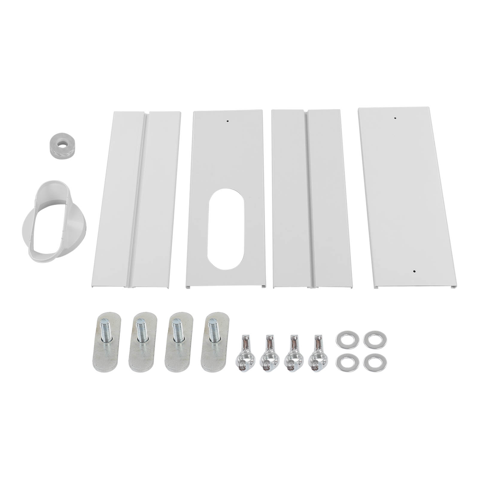 Tragbares Fensterklimagerät-set Mit Verstellbarem Schiebeanschluss Und 150 Oder 130 Mm Abluftrohr.