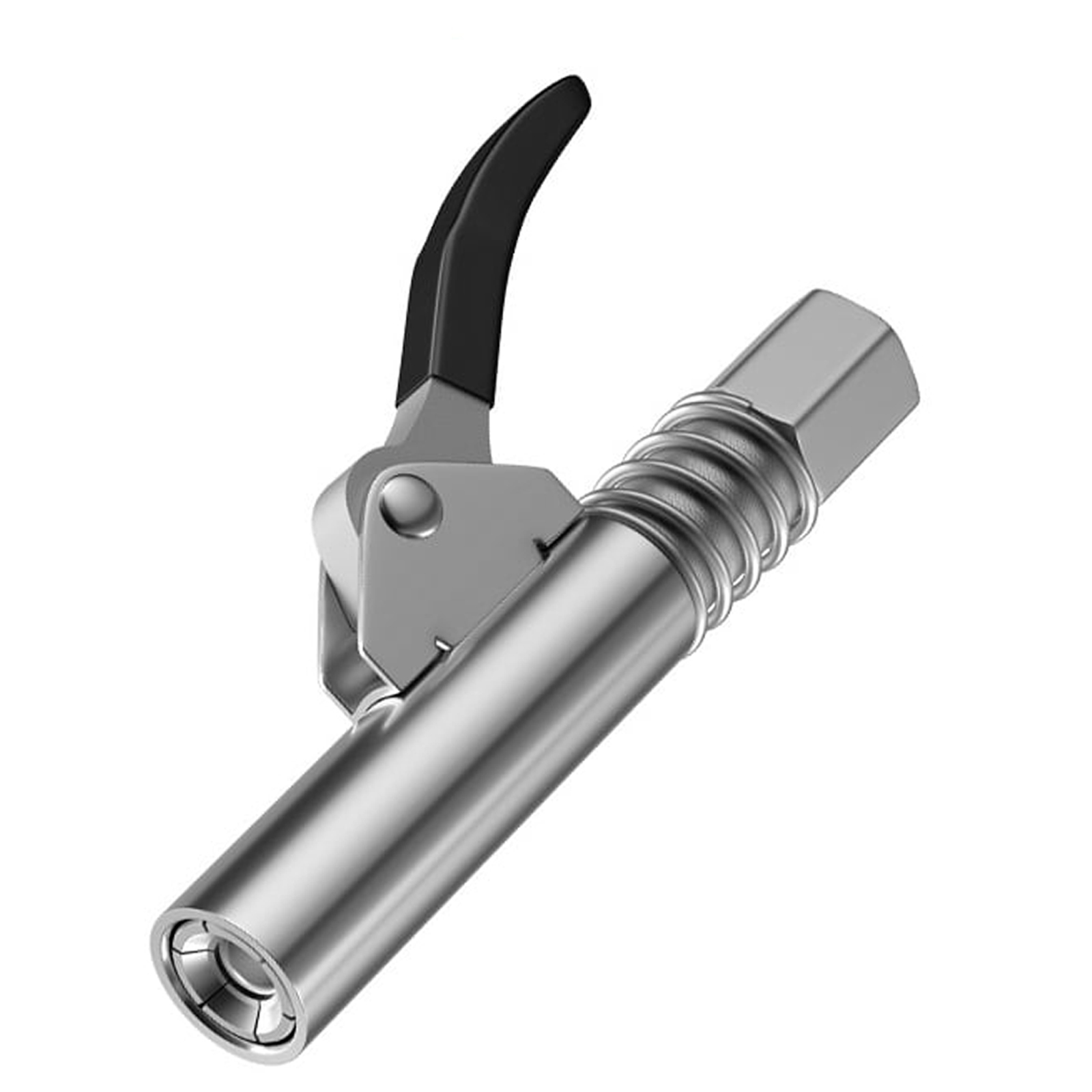 Einhebel-fettpresse Mit Anschlussstück Und 38 Cm (15 Zoll) Schlauch Für Bagger, Bulldozer Und Pkw (silber)