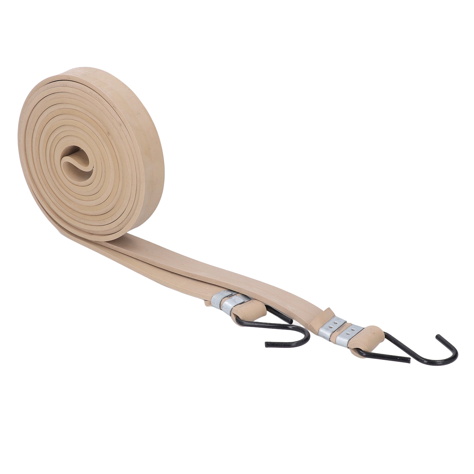 Cm Breite Und 4,6 Mm Dicke Flache Elastische Kordel, Sehr Stark, Mit Haken, Zum Tragen Und Sichern Von Gepäck, Länge 4 M / 13,12 Fuß.