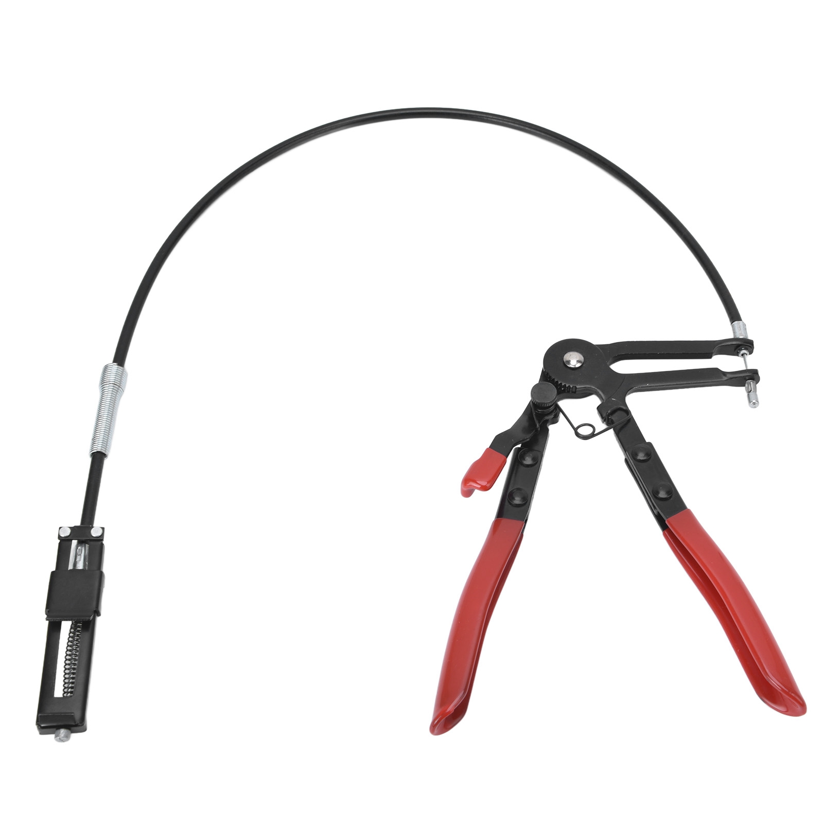 Flexible Schlauchschellenzange Aus Manganstahl 65, Mit Langem Arm Und Feder, Für Heizölleitungen.