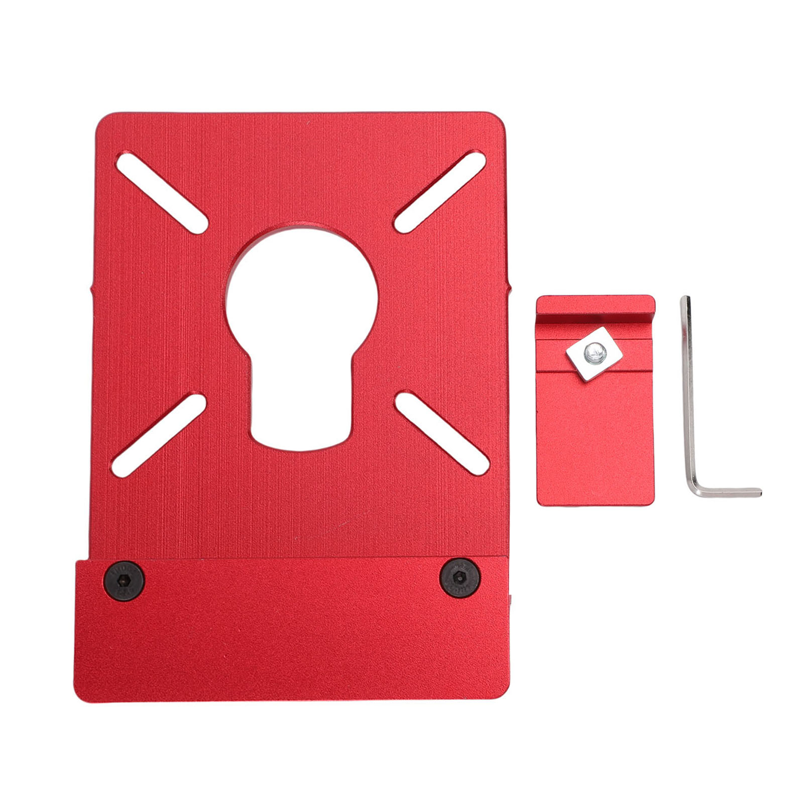 Fräsführungsschienenadapter Kompatibel Mit Powertec-tauchsägen. Adapter Mit Anschlag Und Einstellschlüssel.