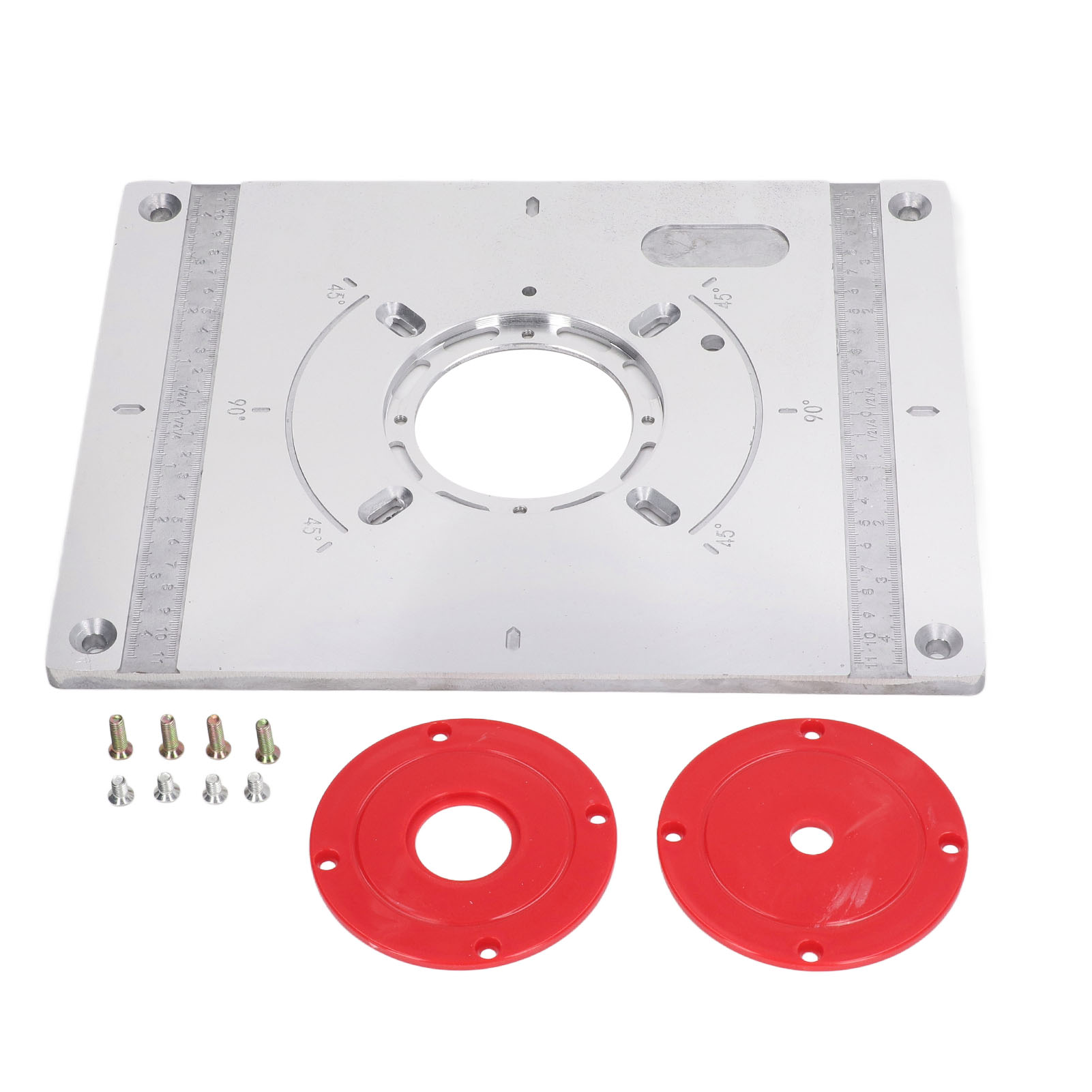Einlegeplatte Für Frästische, Multifunktionale Aluminiumlegierungsplatte Für Holzbearbeitungsbänke, Schneidemaschinen Und Graviermaschinen