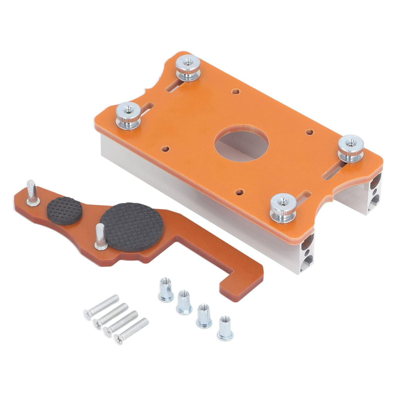 Frästisch-einsatzplatten-set, Nutenpositionierplatte Aus Aluminiumlegierung Für Bündigfräse