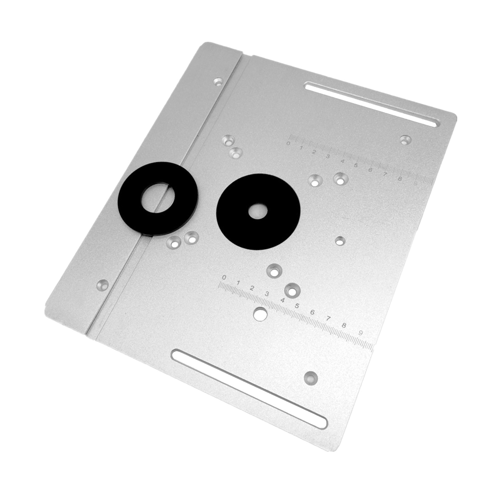 2-in-1-einlegeplatte Für Frästische, Klappbare Tischplatte Aus Aluminiumlegierung Für Holzbearbeitungswerkbänke, Fräsmaschinen Und Bündigfräsmaschinen, Silber