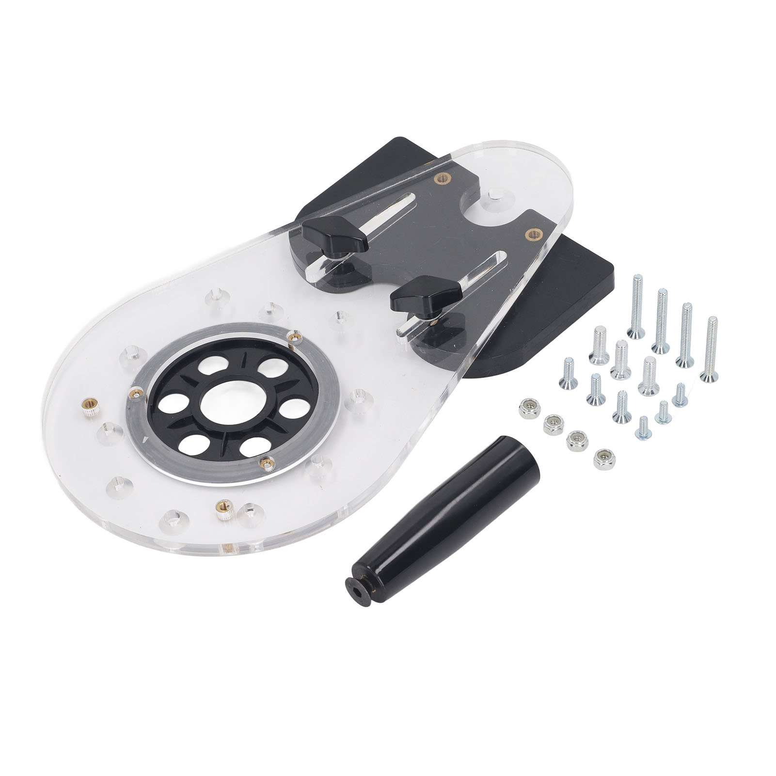 Universelles Fräsbasis-set Aus Abs-acryl Für Präzises, Einstellbares Und Stabiles Schneiden, Ideal Zum Fräsen, Konturieren Und Schnitzen.