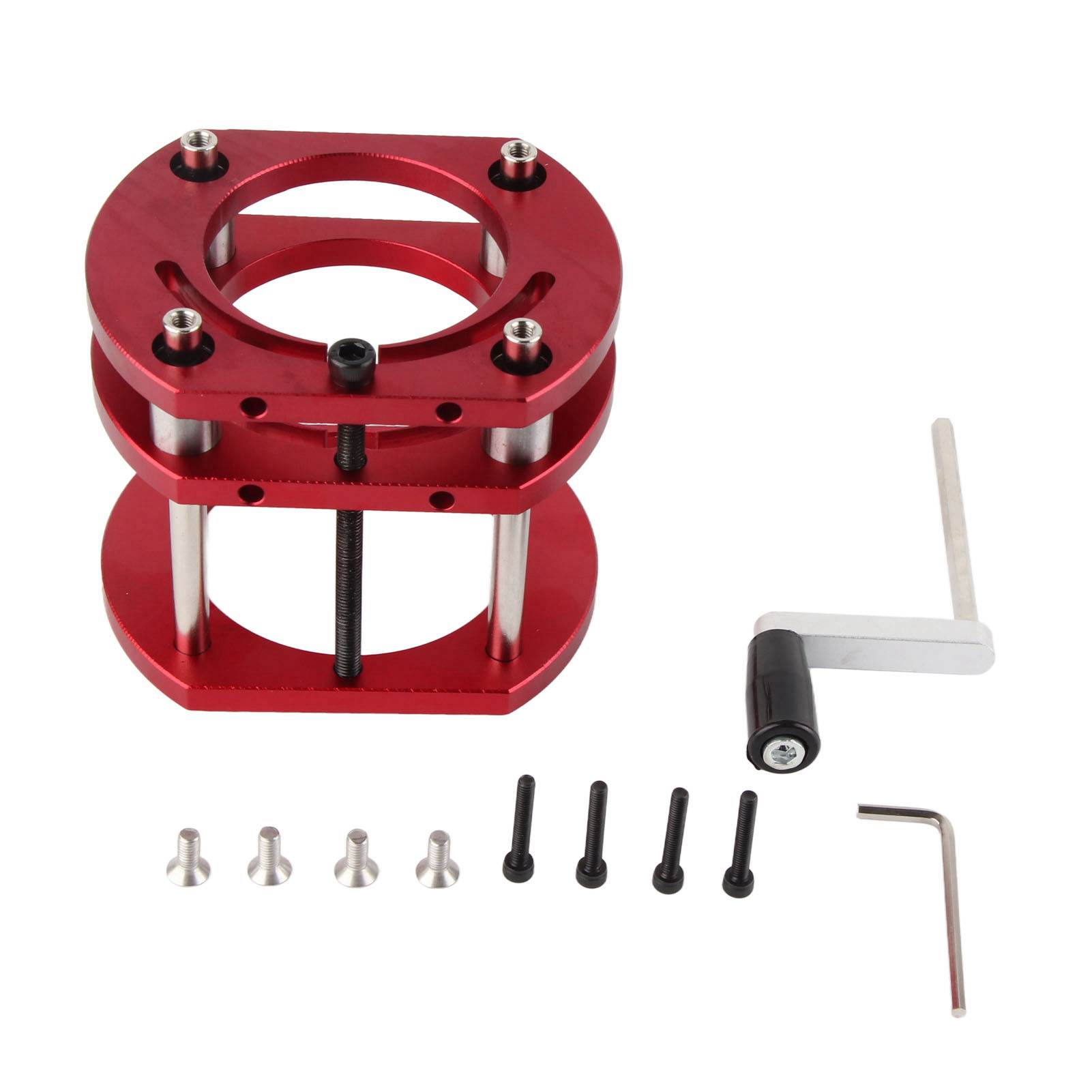 Frästisch-hebebasis Aus Aluminiumlegierung Und Edelstahl, 4-backen-hebesystem Für Frästische