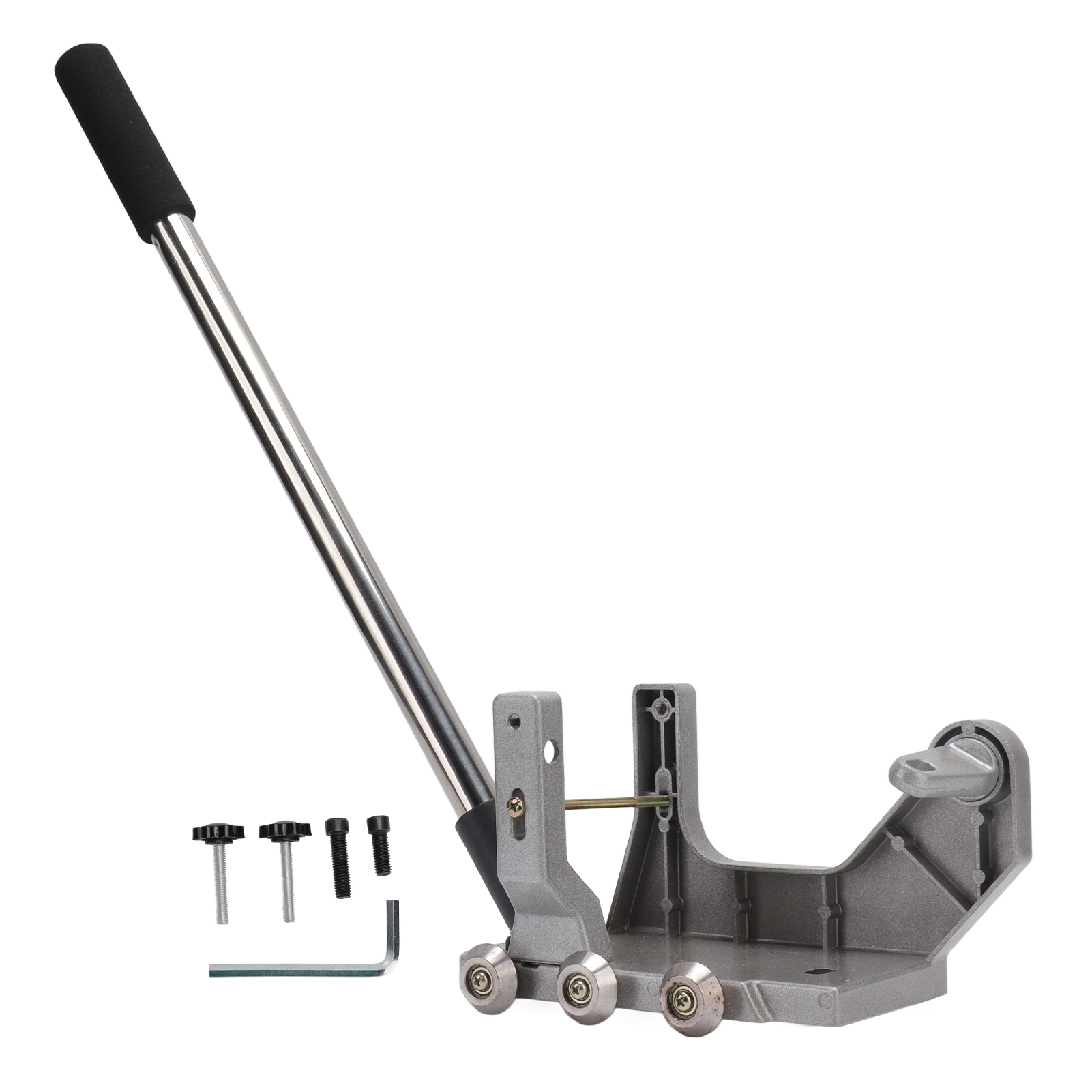 Verstellbarer Halter Für Fliesen- Und Fugenreiniger Aus Silberfarbener Aluminiumlegierung Zur Dekoration.