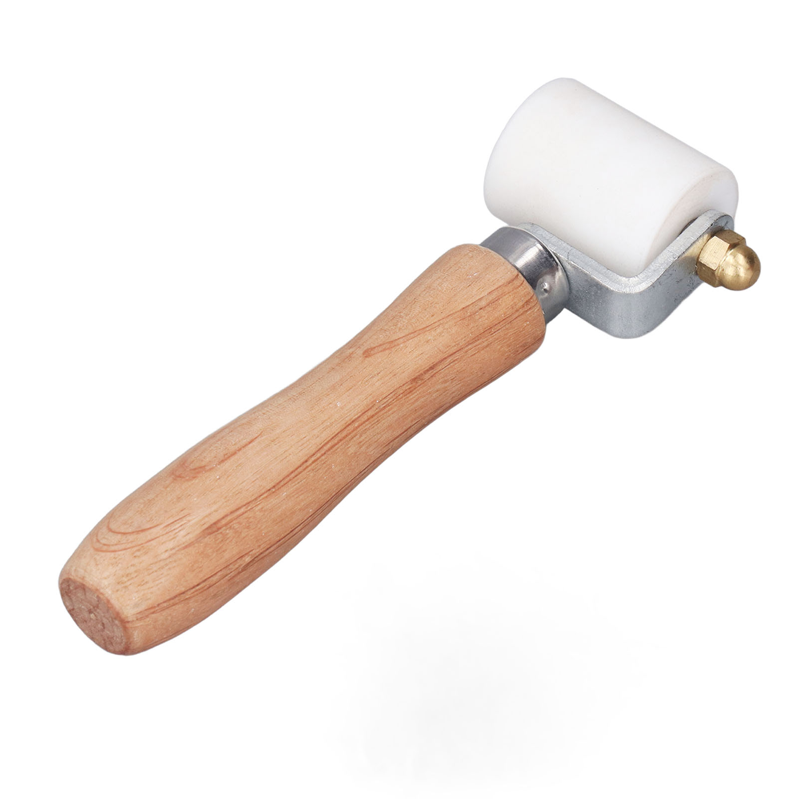 Andruckwalze Für Nähte, Ergonomische Andruckwalze Aus Hochtemperaturbeständigem Holz Für Pvc-abdichtungsmembranen Und Planen.