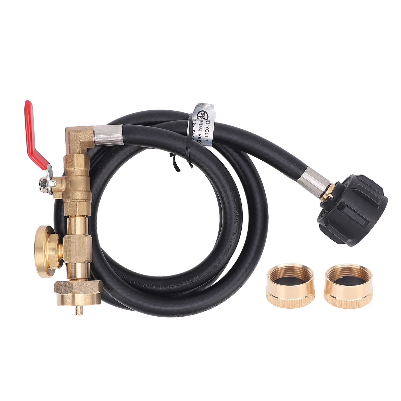 1,2 M (4 Ft) Universeller Qcc1 Typ 1 Gasfülladapterschlauch Mit Manometer Und Steuerventil
