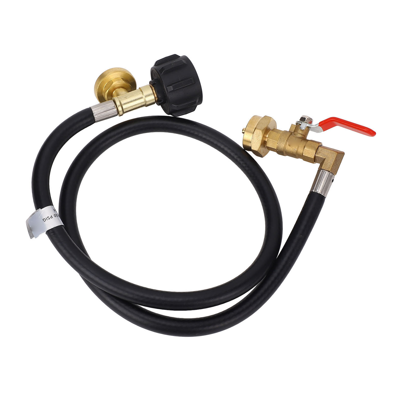 90 Cm Langer Gasfüllschlauch Mit Manometer Und Ventil, Qcc1-hochdruckanschluss (350 Psi), Adapter Für 0,5-kg- Bis 9-kg-gasflaschen