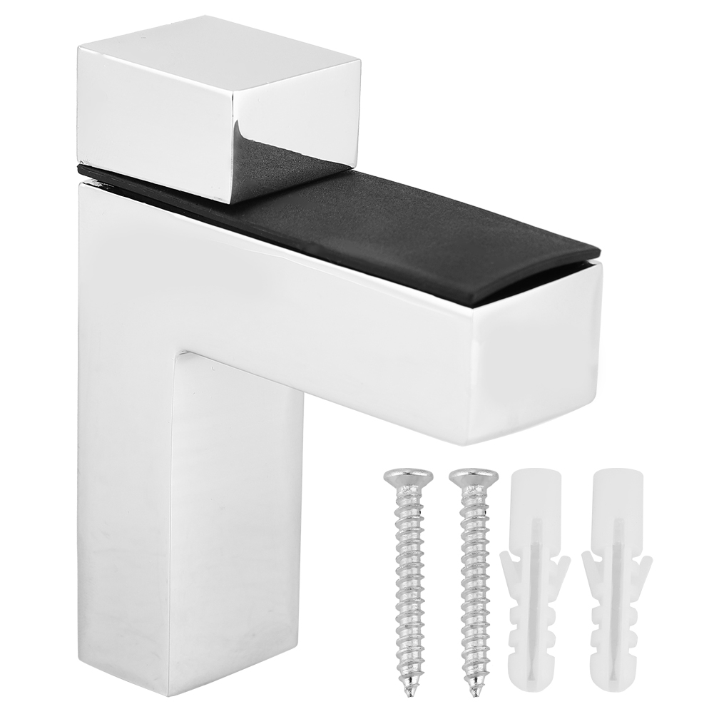 Set Mit 4 F-förmigen Wandregalhalterungen Für Glas Und Holz (01)