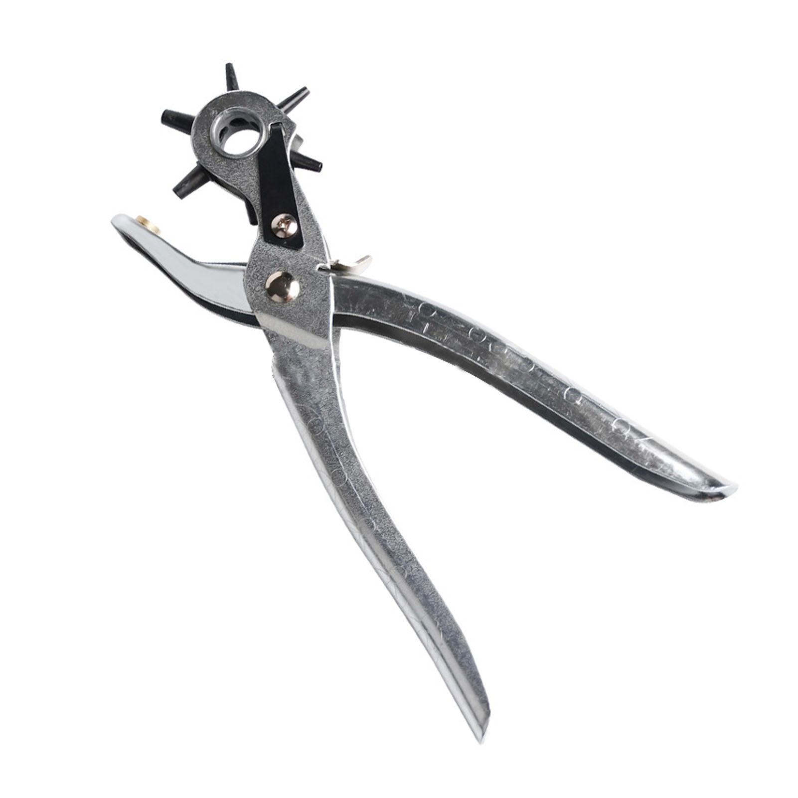 Multifunktionale Gürtellochzange Aus Federstahl Für Löcher Mit 2 Mm, 2,5 Mm, 3 Mm, 3,5 Mm, 4 Mm Und 4,5 Mm Durchmesser. Effektives Werkzeug Zum Lochen Von Leder.