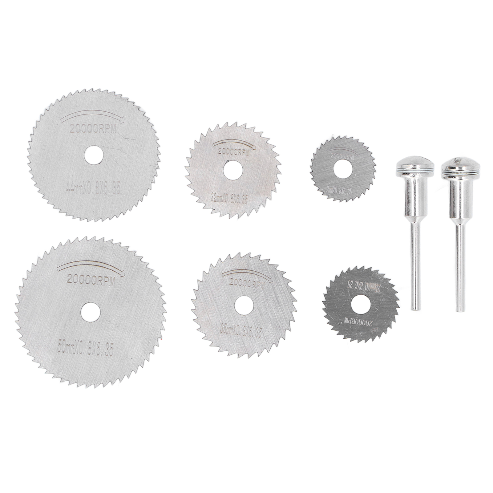 Set Mit 8 Miniatur-hss-kreissägeblättern Für Dünne Metalle, Kunststoffe, Holz Und Legierungen.