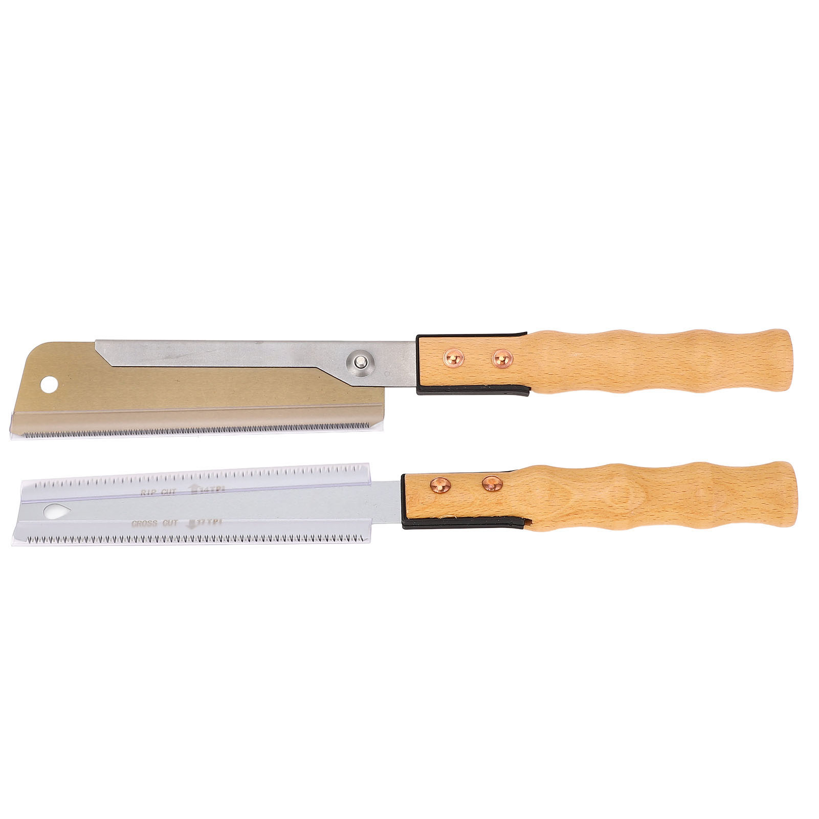 Goldene Clip-on-handsäge Und 7-zoll-doppelrückensäge Mit Feiner Verzahnung Für Die Holzbearbeitung