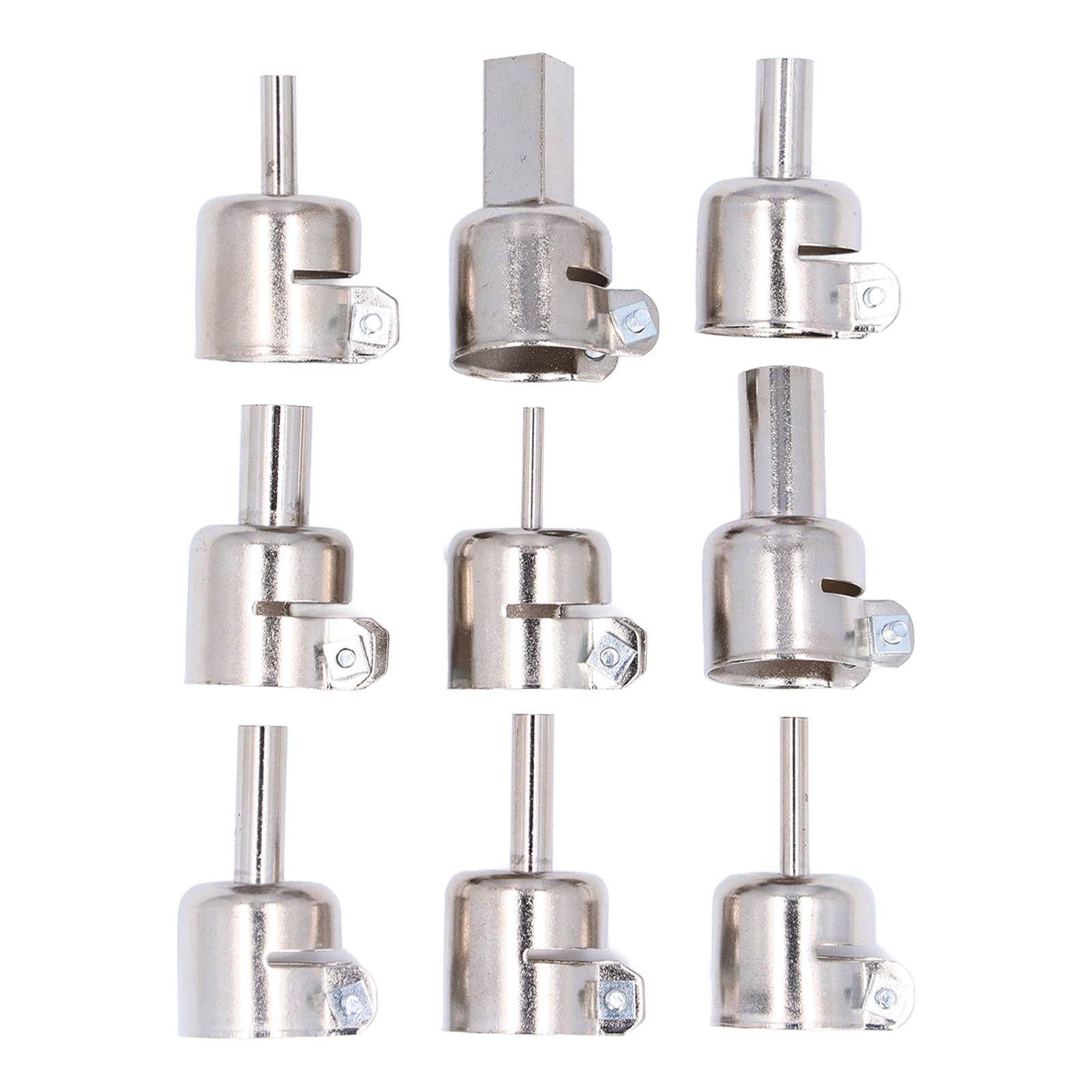 9-düsen-set Für Heißluftpistole, 3-12 Mm, Edelstahl, Zum Heißluftschweißen.
