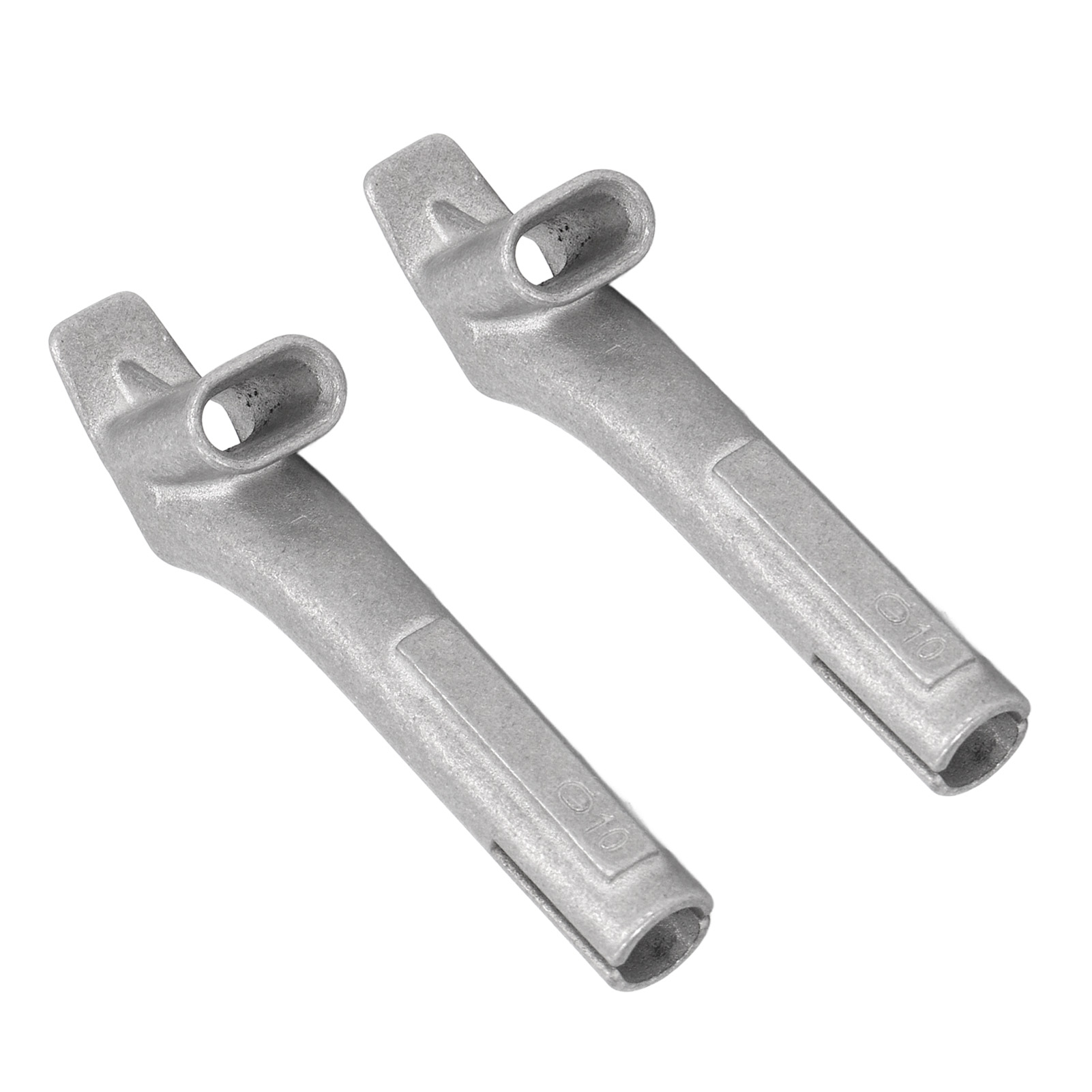 Set Mit 2 Ovalen Heißluftpistolendüsen 5 X 10 Mm, 8 Mm Spitze, Schweißdüsen Aus Edelstahl Für Pp- Und Pvc-materialien.