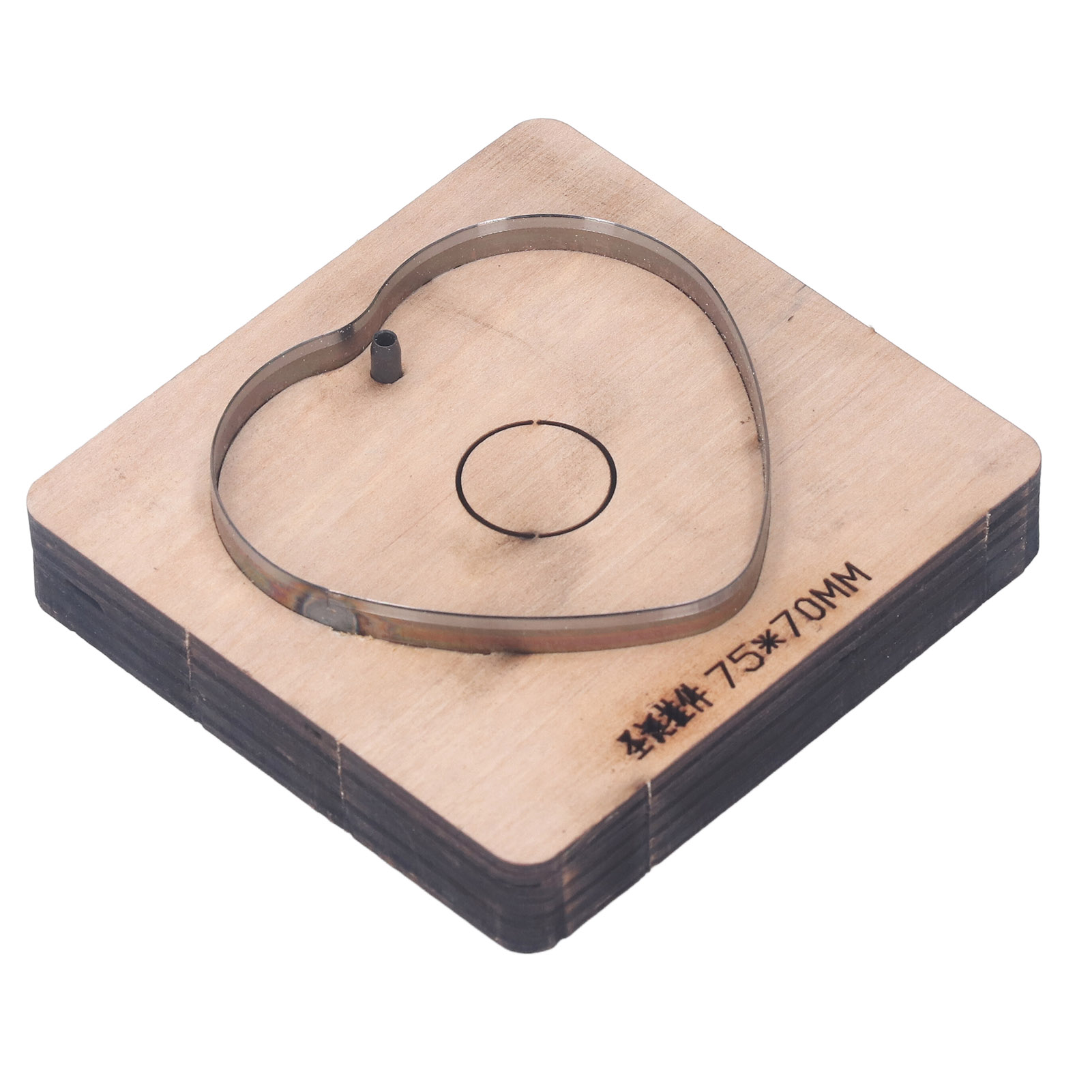 Herzförmige Lederstanzform, Aus Legiertem Stahl Und Holz, Vielseitige Metallstanzform Für Bastelarbeiten