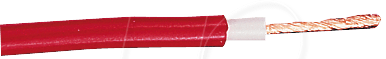 MESSLEITUNG 10RT - Messleitung hochflexibel 1x1,0mm² rot 10m Ring
