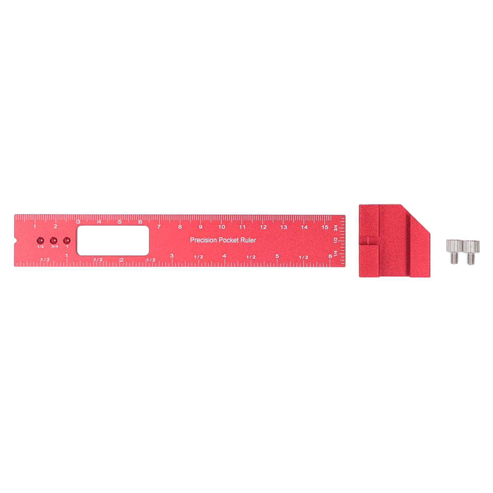 15 Cm (6 Zoll) Langer Holzbearbeitungslineal Mit Verstellbarem Schiebeanschlag, Aus Aluminiumlegierung, Zum Markieren, Positionieren Und Messen.