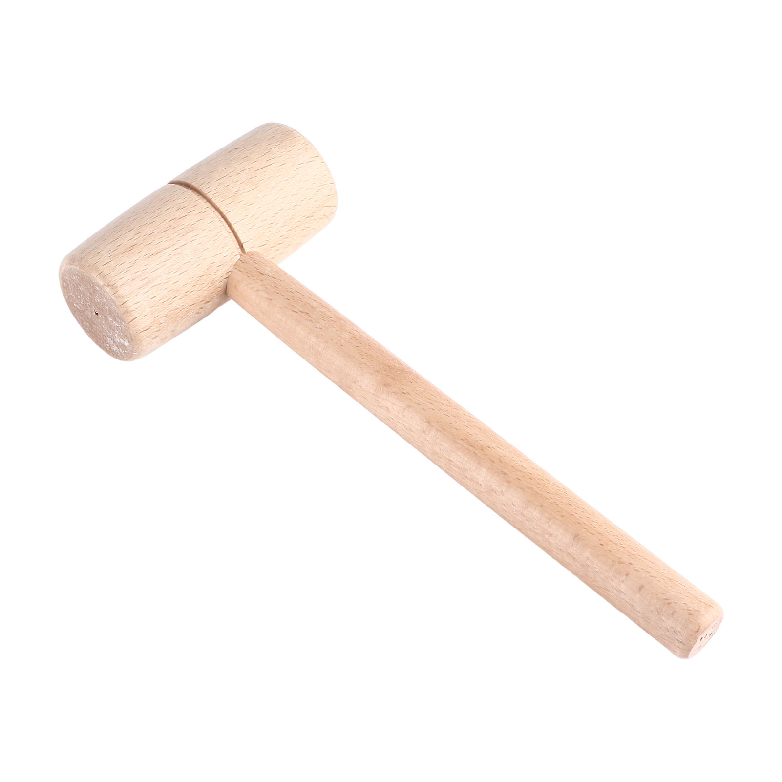 Massiver Buchenholzhammer, Rundköpfiges Schreinerwerkzeug Für Heimwerkerprojekte