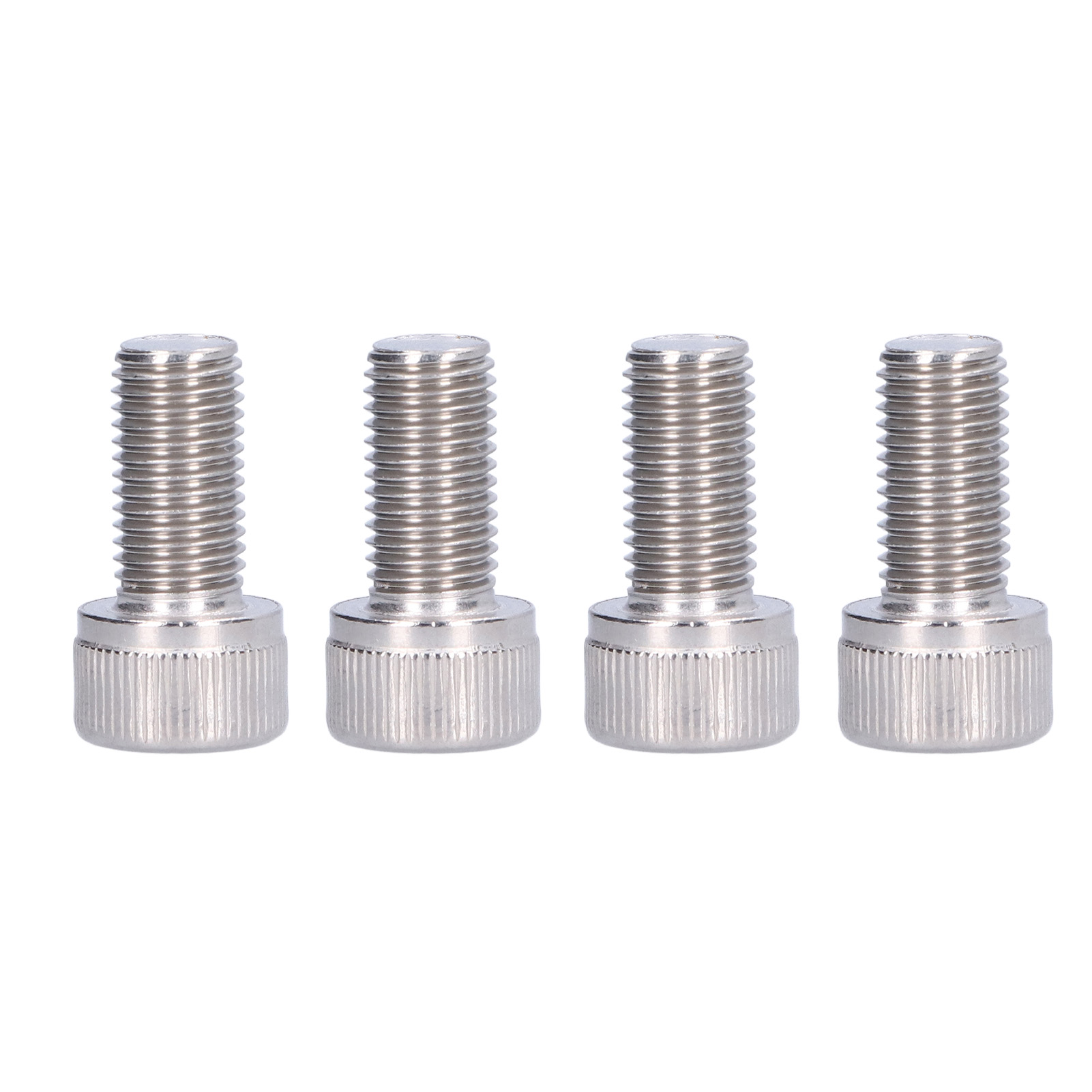 4 Edelstahl-zylinderkopfschrauben A2, 1,25 Mm Feingewinde, M10x20