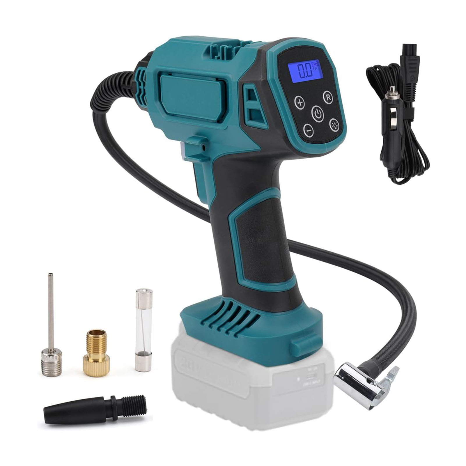 120 Psi Auto-luftpumpe Mit Digitalanzeige, Multifunktional, Kabellos Und Tragbar, Kompatibel Mit Den Modellen Bl1820, Bl1830, Bl1840, Bl1850 Und Bl1860
