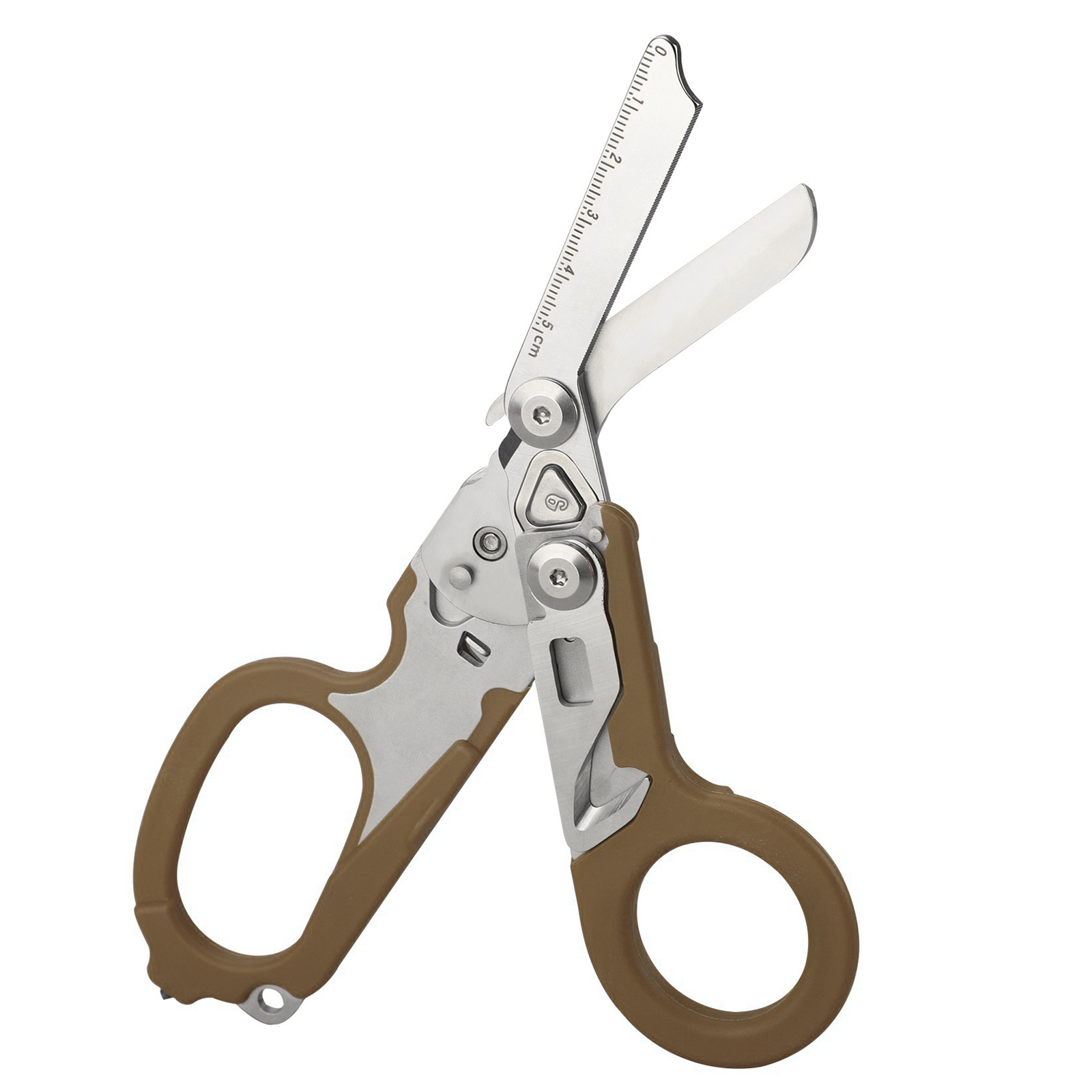 Braune, Klappbare Edelstahlschere Mit Rutschfestem Griff, Faltbar Und Einziehbar – Ideal Für Unterwegs.