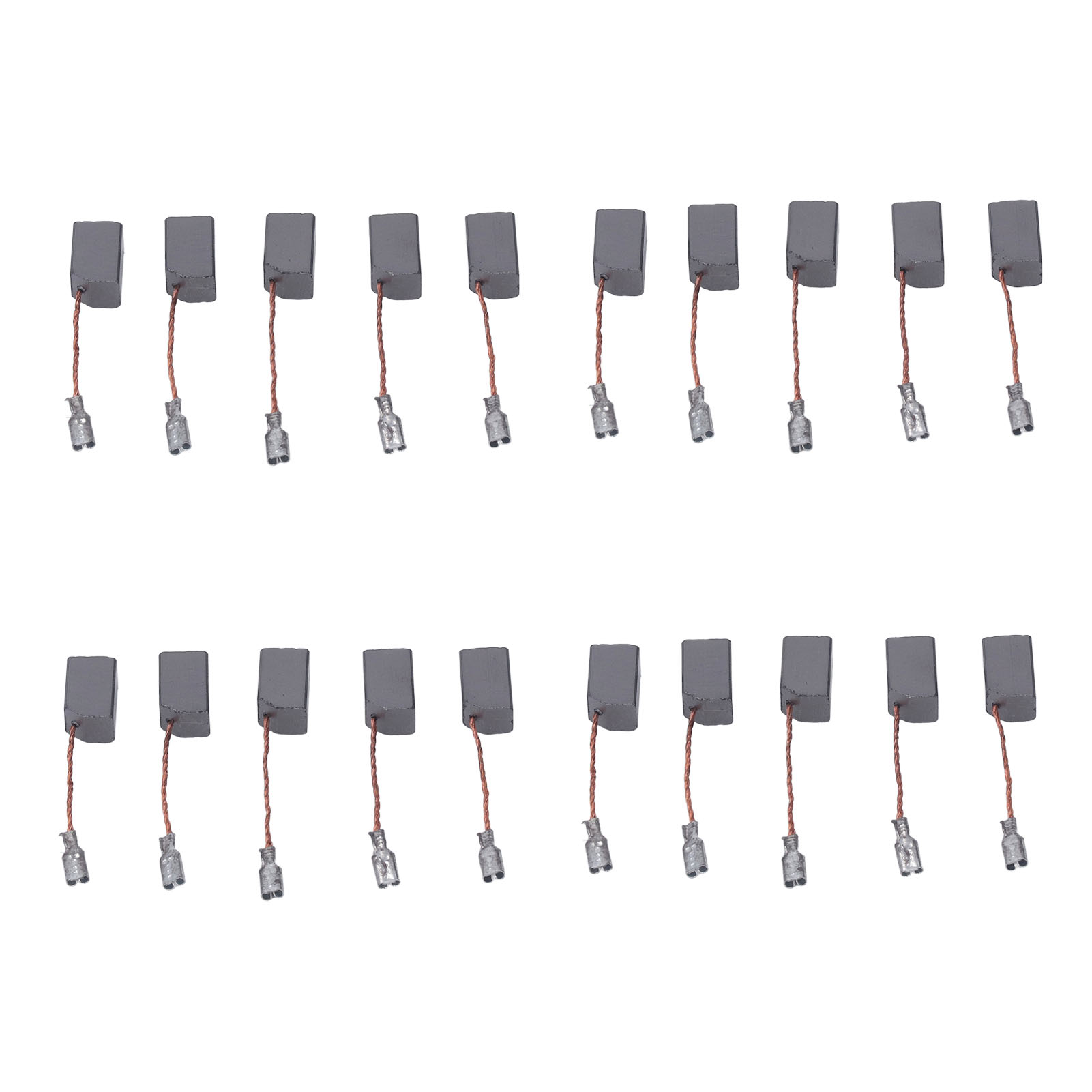 Packung Mit 20 Hochfesten Kupferkohlebürsten Für Elektrische Bohrmaschinen, Haartrockner Und Winkelschleifer.