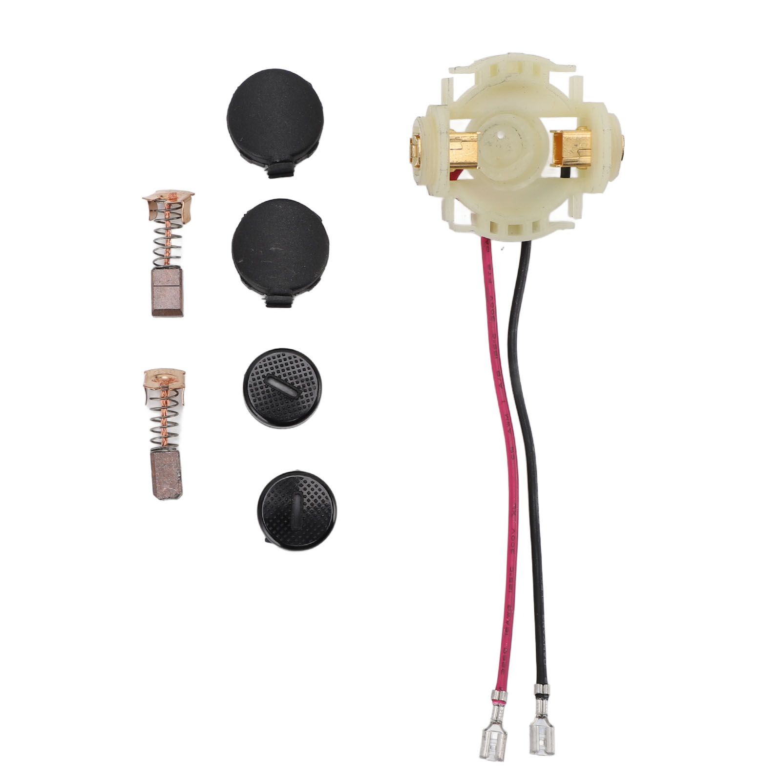 Kohlebürstenhalter-set: 2 Kohlebürsten, 1 Bürstenhalter, 2 Kappen, 2 Abdeckungen. Kompatibel Mit Den Modellen Bga450, Bga452, Dga452, Bgd800, Bjs160 Und Bjs161.
