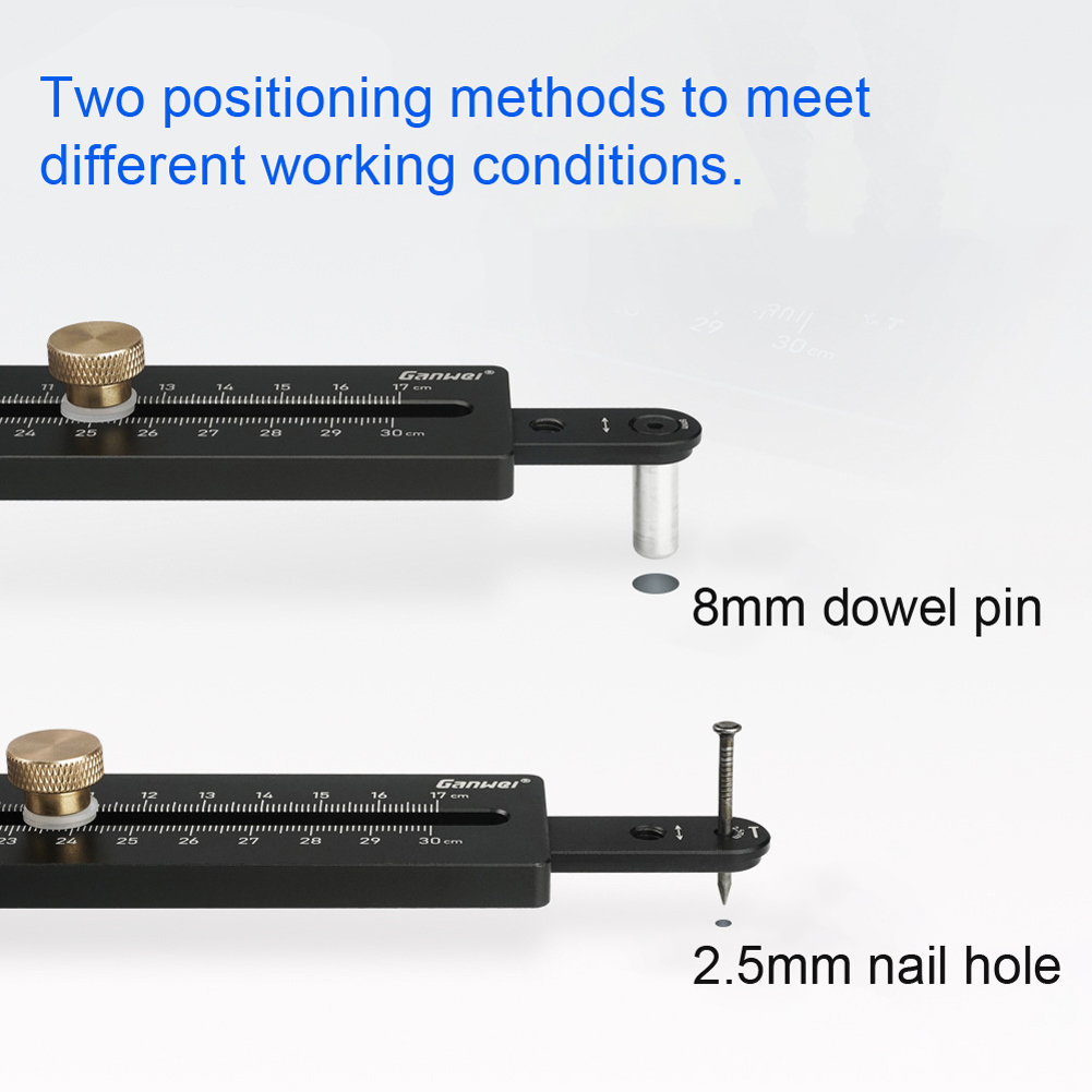 Ganwei Kreisschneidschablone Aus Aluminiumlegierung Für Elektrische Unterputztrimmer, Mit Kreisförmiger Fräsbasis Und 2-positionen-geradschneidführung Für Trimmer Mit 65 Mm Durchmesser.