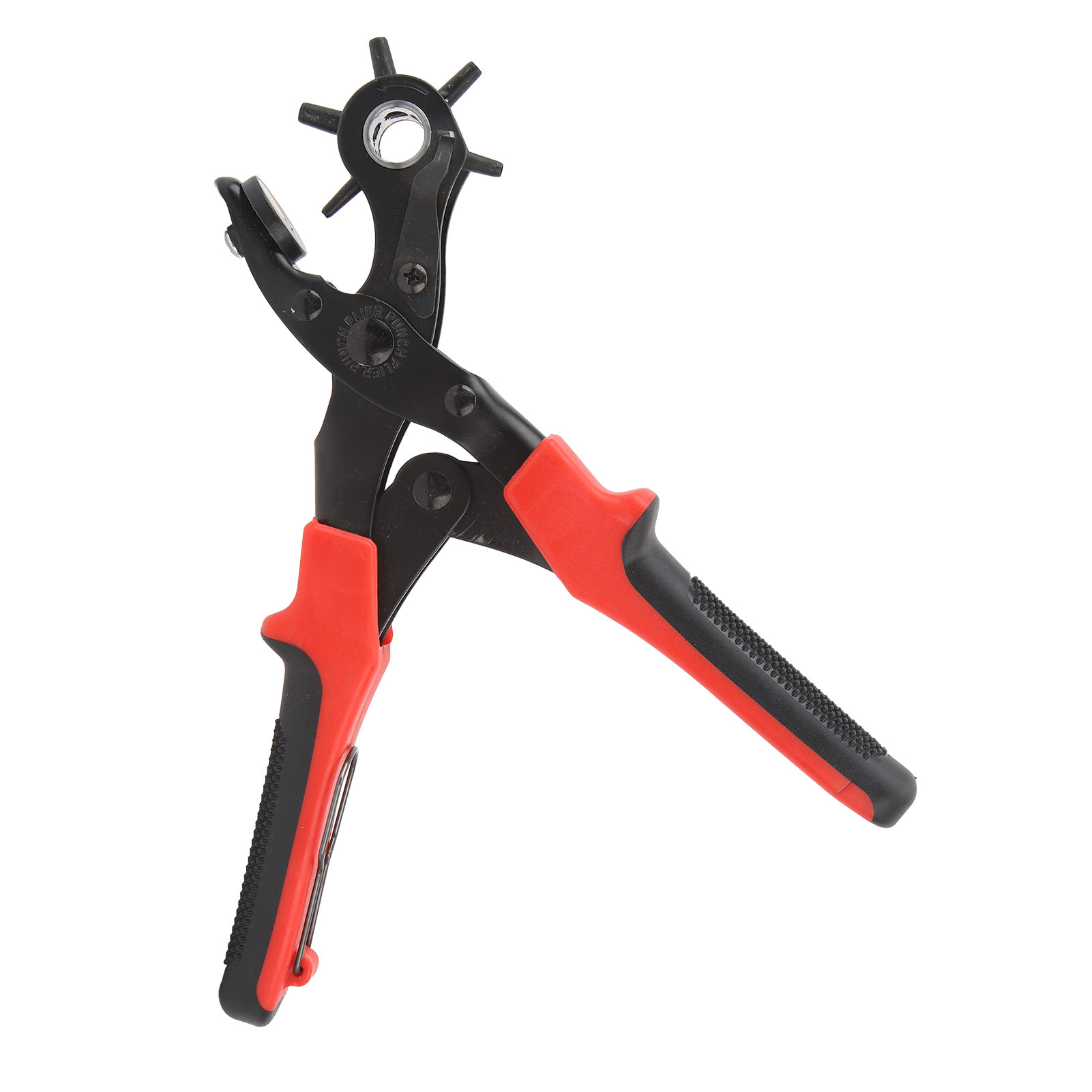 Multifunktionale Lochzange Für Leder, Uhrenarmbänder, Rot Und Schwarz