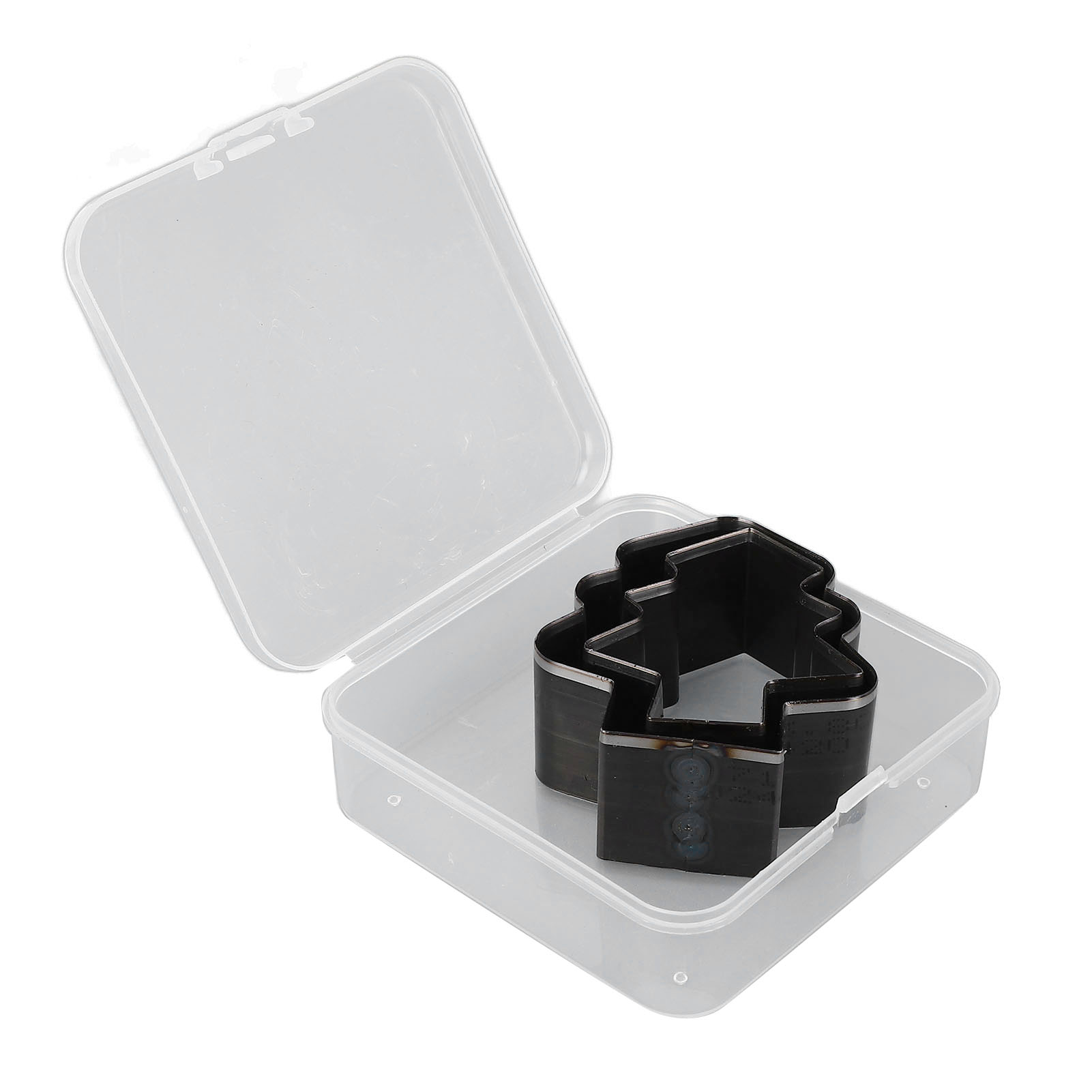 Set Aus 2 Stanzformen Aus Legiertem Stahl Für Leder, In Form Eines Weihnachtsbaums, Höhe 54 Mm X 47 Mm, Für Dekoration Und Kreative Hobbys.