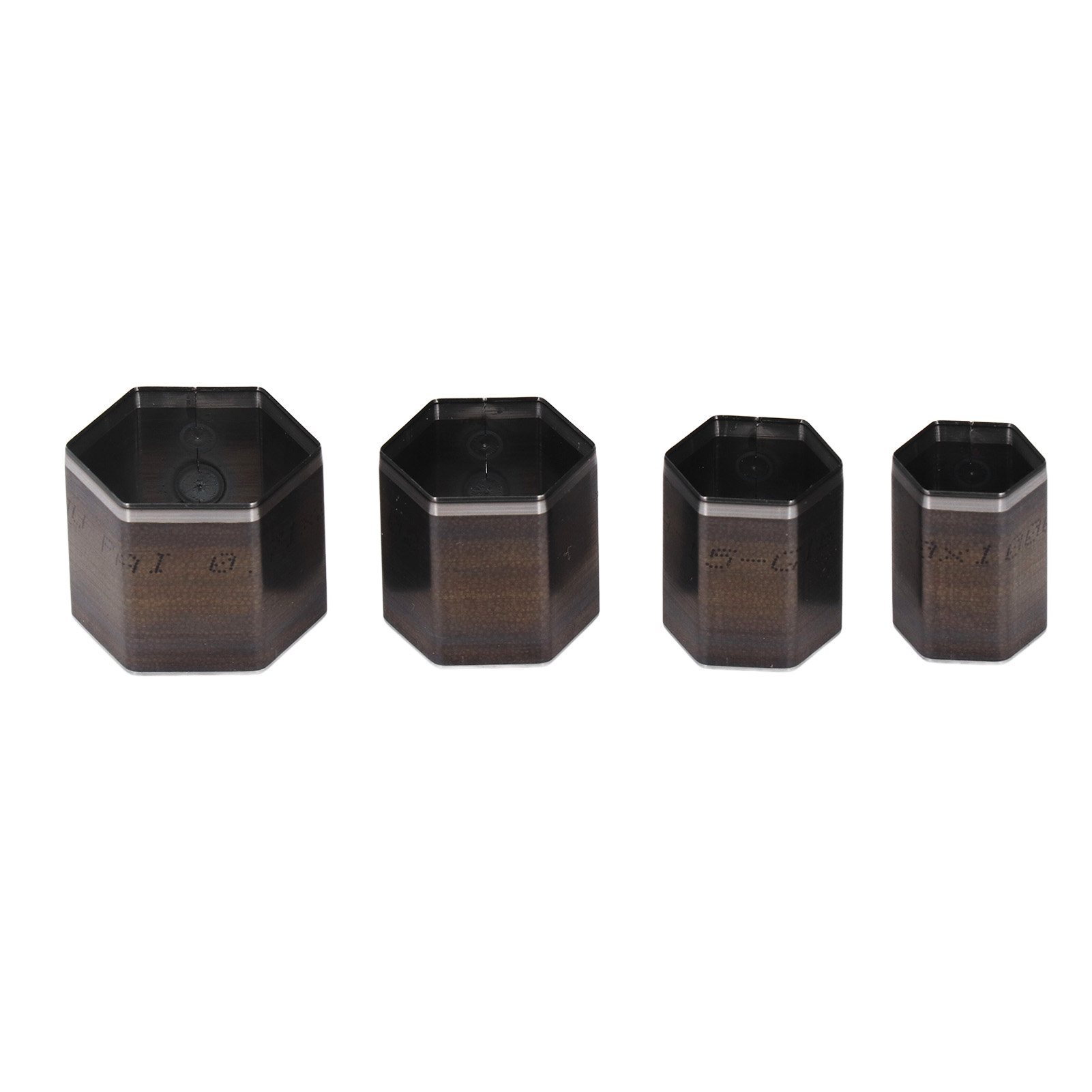 Set Mit 4 Lederstanzformen, Sechseckige Form, Hochfester Legierter Stahl, Saubere Und Präzise Kanten, Lederperforationsform Für Diy-projekte