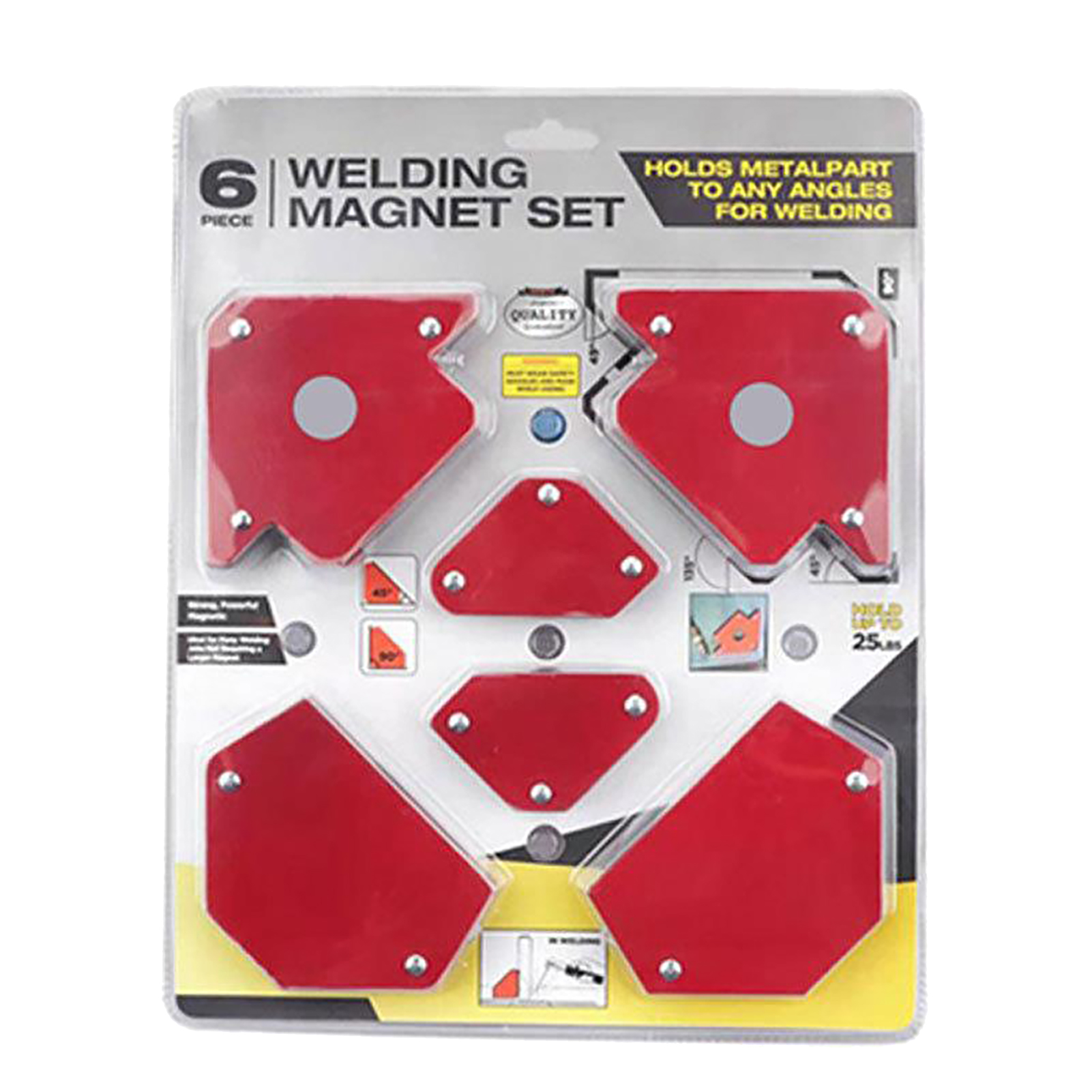 Set Mit 6 Leistungsstarken Schweißmagneten, Magnetischer Schweißständer Mit Mehreren Winkeln, Rechtwinklig