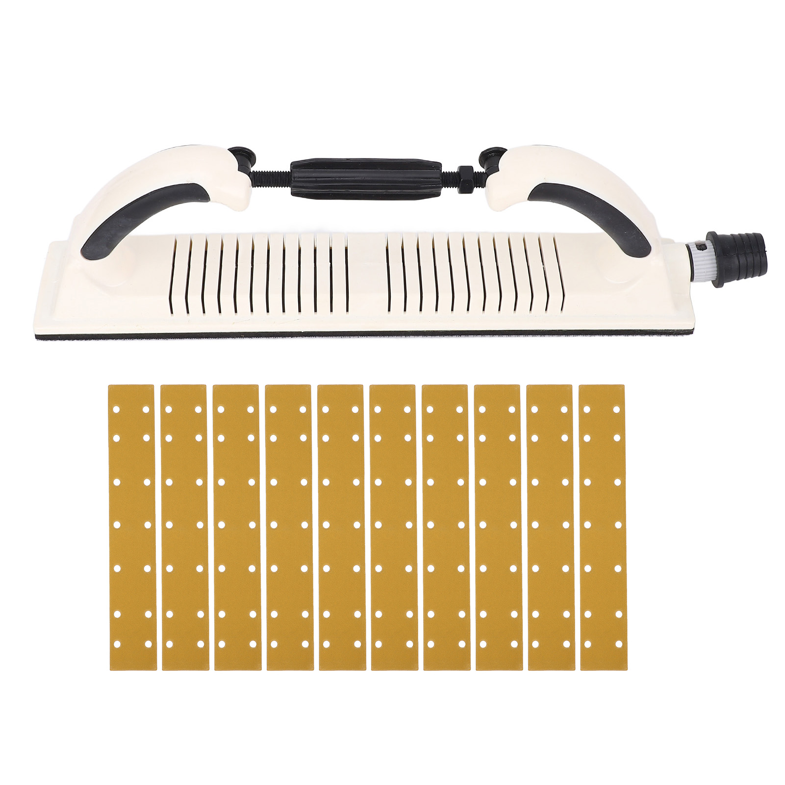 Manueller Schleifklotz Für Longboards, Verstellbarer Radius, Klettverschluss Auf Der Rückseite, Mit Griff, 10 Schleifblätter