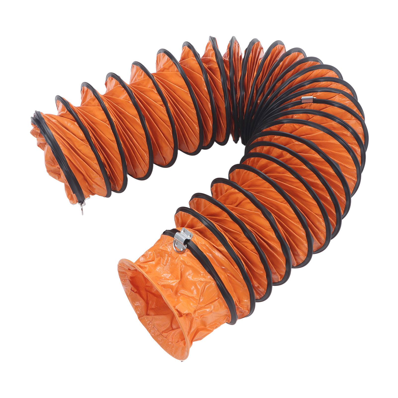 Hochleistungsfähiger, Flexibler Pvc-abluftventilatorschlauch, 20 Cm (8 Zoll), Mit S-förmigem Stahlhaken, 5 M (16,4 Fuß)