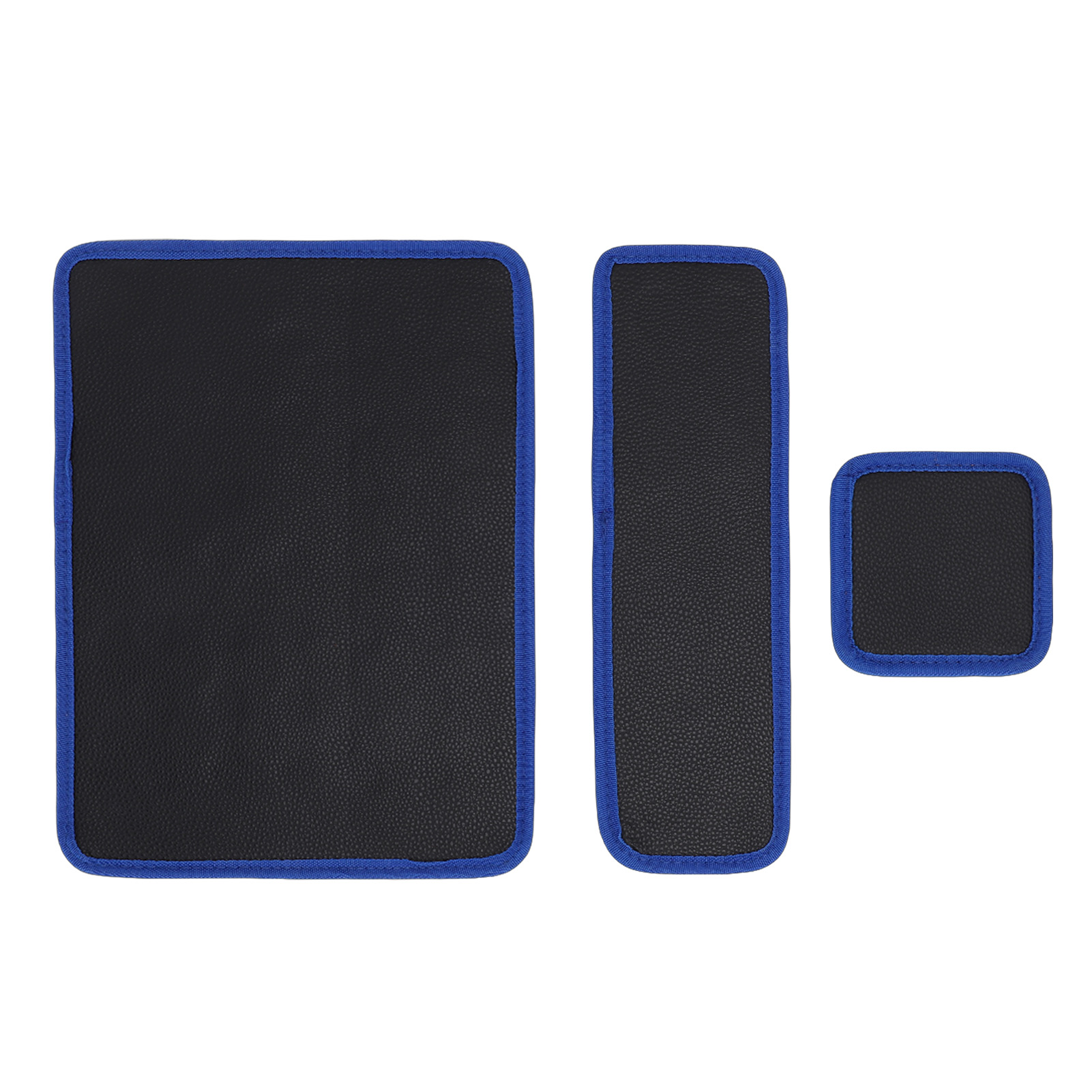 Set Aus 3 Faltbaren Und Flexiblen Magnetmatten Für Werkzeuge Und Kleine Metallteile (schraubenschlüssel, Schrauben, Bolzen, Muttern), Blau Und Schwarz.